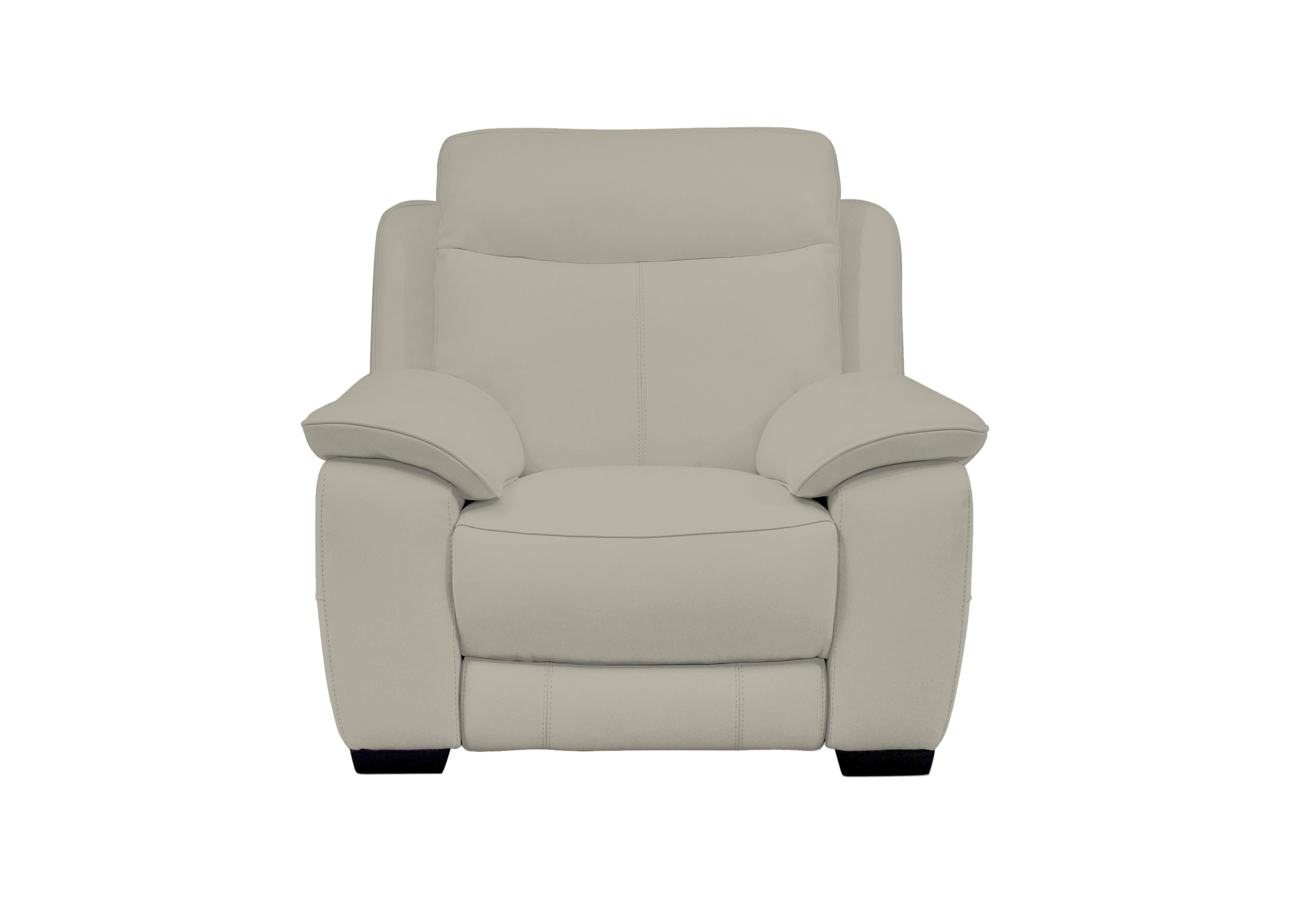 Starlight Express Leather Power Armchair with Power Headrest in Bv-041e Dapple Grey on Furniture Village