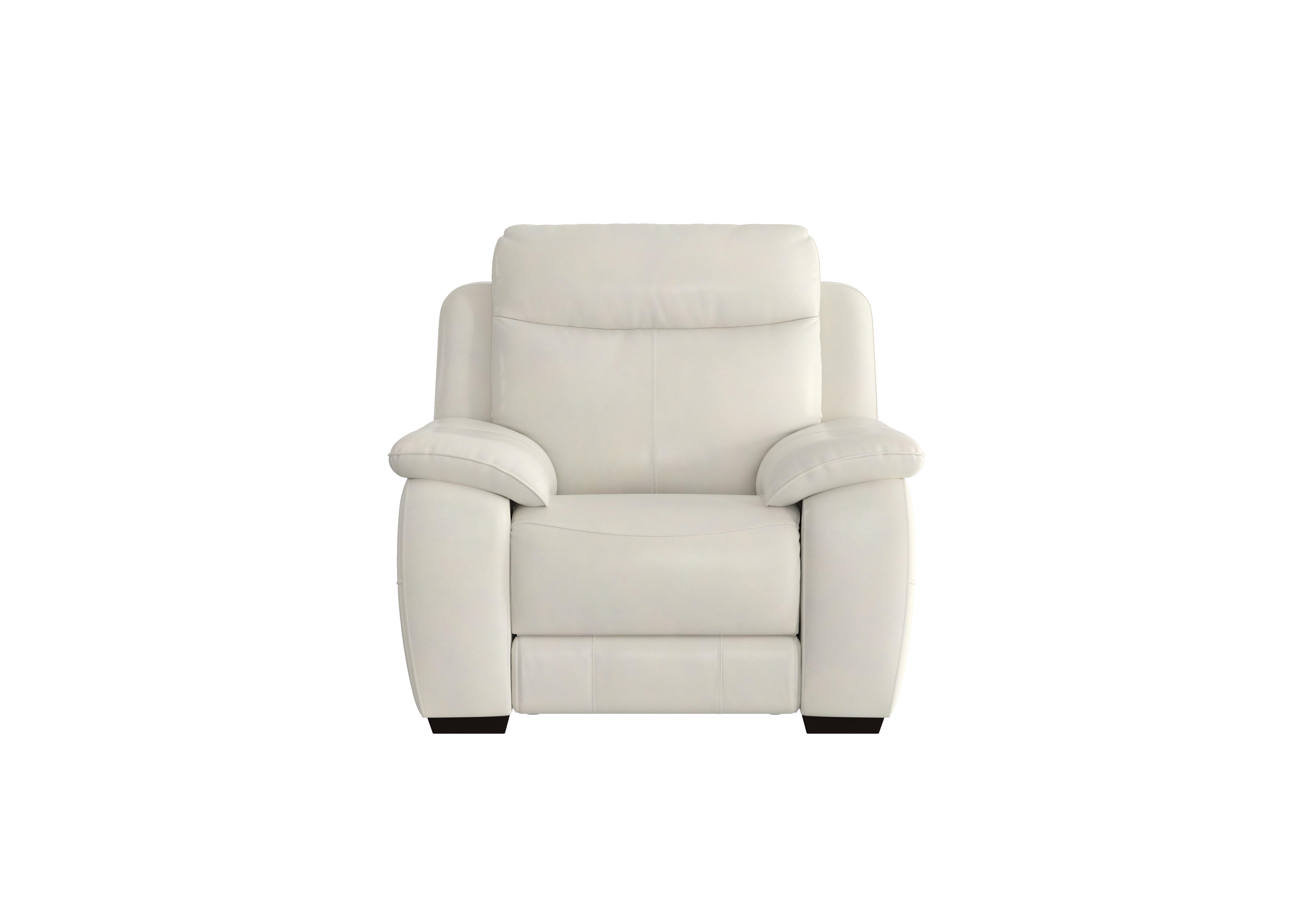 Starlight Express Leather Power Armchair with Power Headrest in Bv-156e Frost on Furniture Village