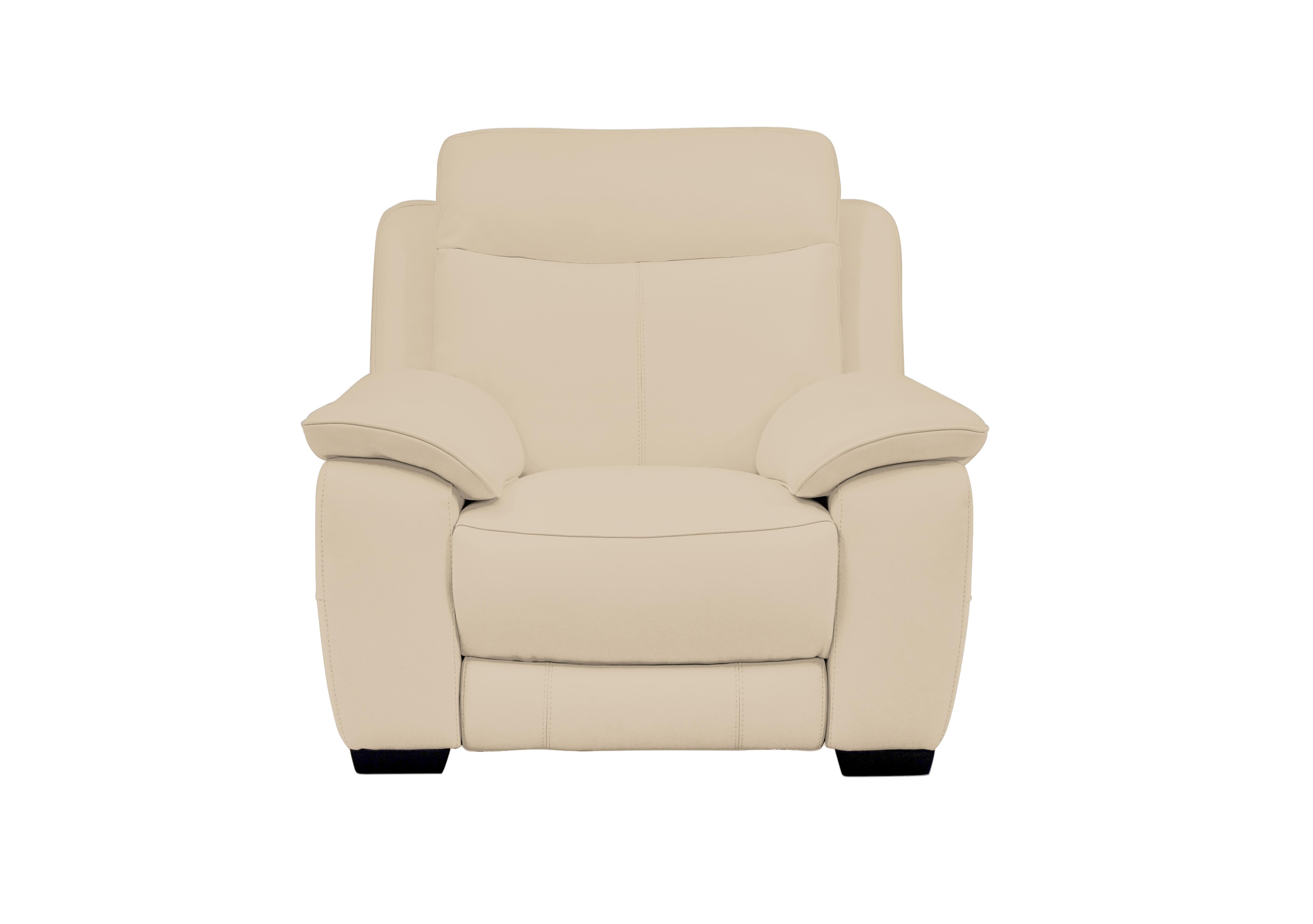 Starlight Express Leather Power Armchair with Power Headrest in Bv-862c Bisque on Furniture Village