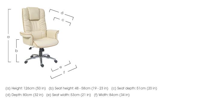 East River Pier 17 Office Chair in  on Furniture Village