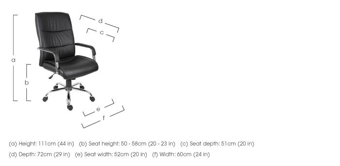 East River Pier 16 Office Chair in  on Furniture Village