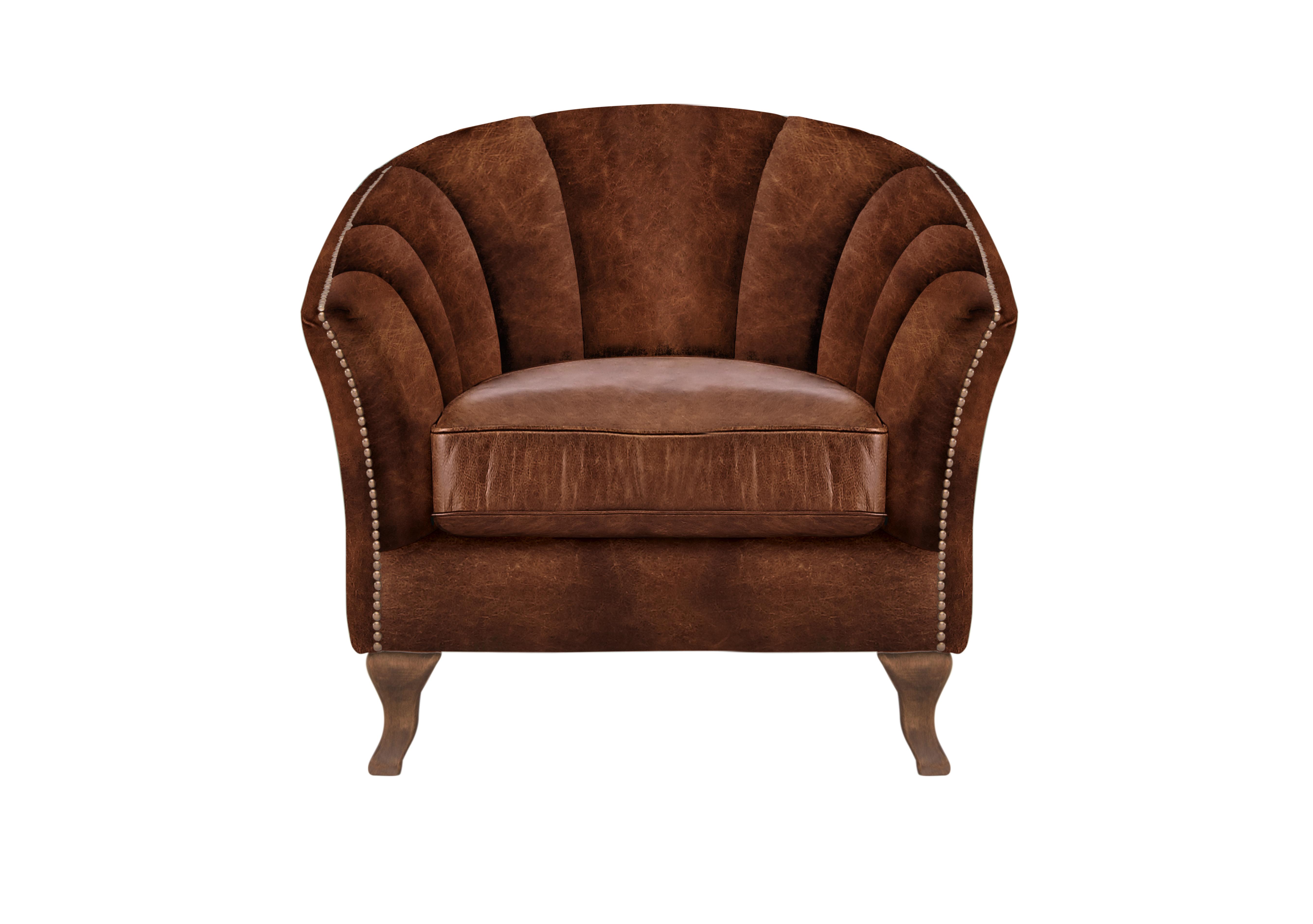 New Romance Betsy Leather Armchair in Cal Original Wo on Furniture Village