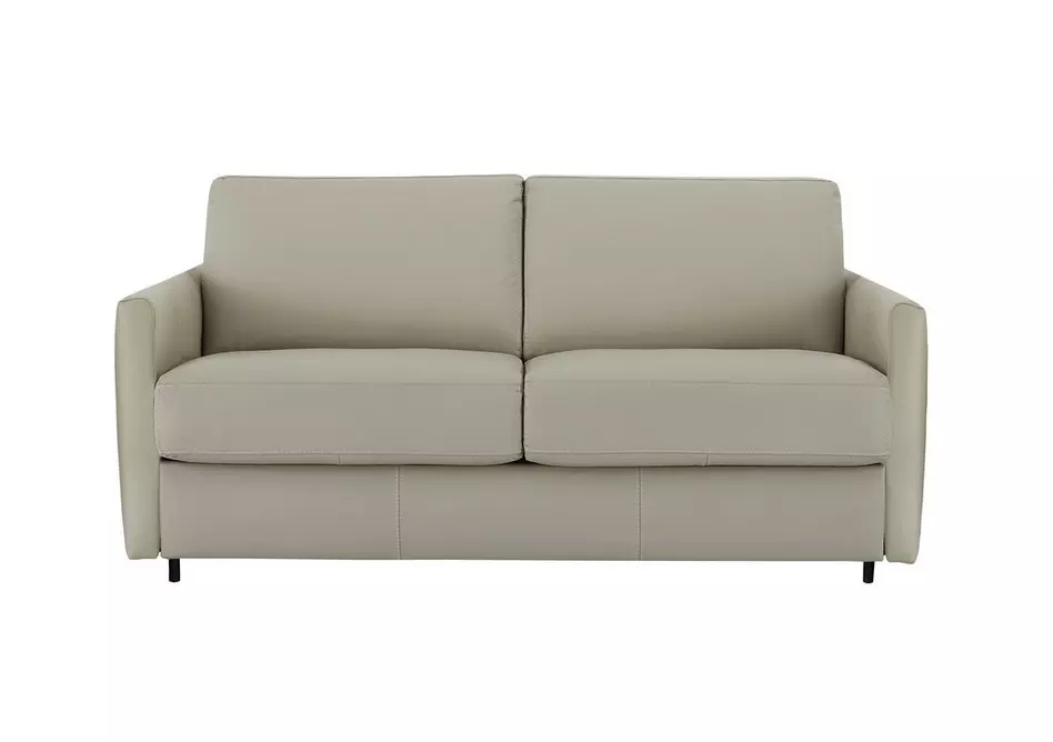 Alcova 2.5 Seater Leather Sofa Bed with Slim Arms