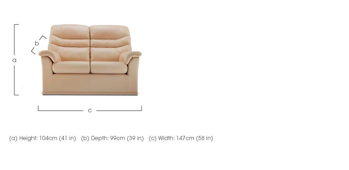 Malvern 2 Seater Leather Sofa in  on Furniture Village