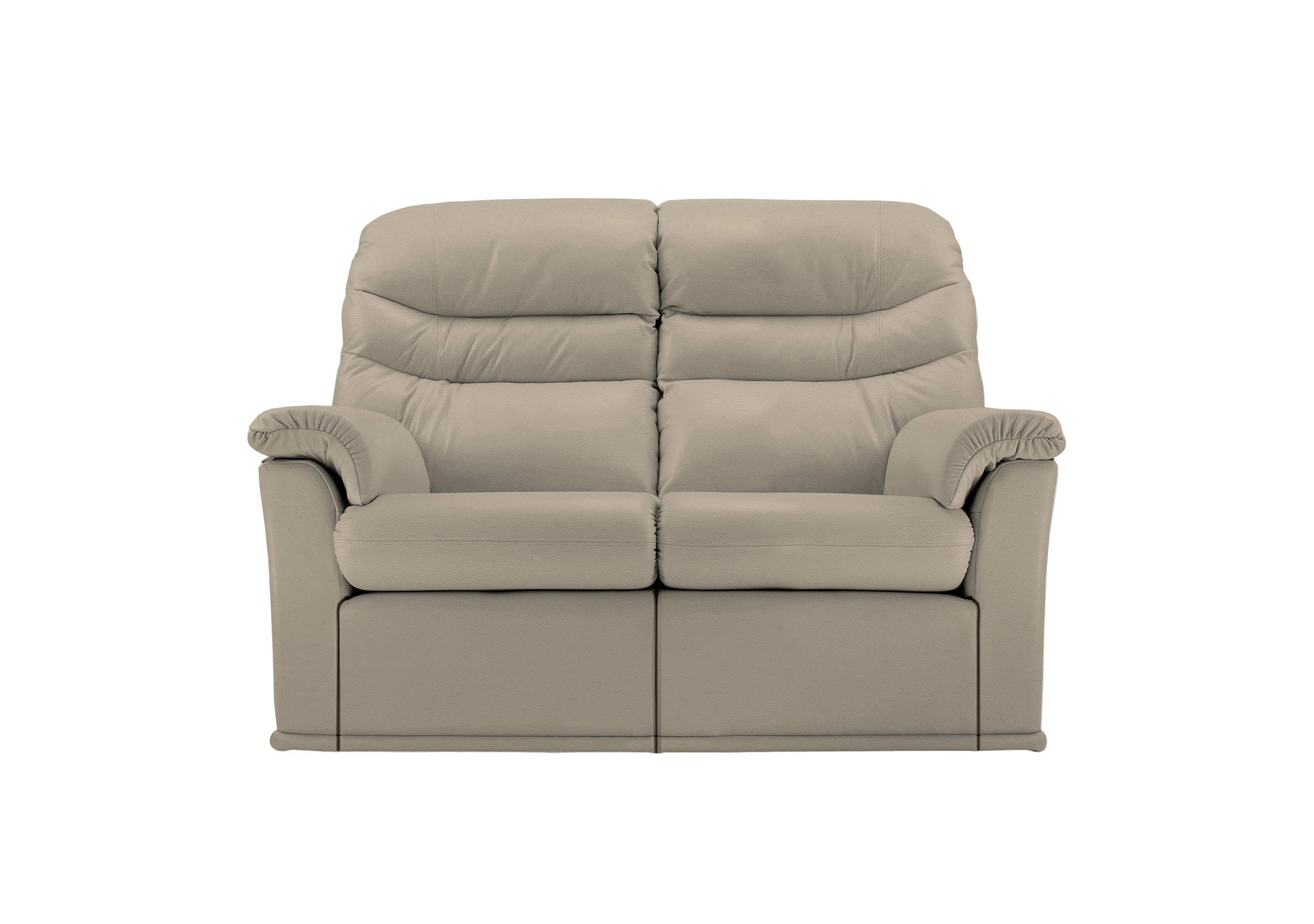 Malvern 2 Seater Leather Sofa in H001 Oxford Mushroom on Furniture Village