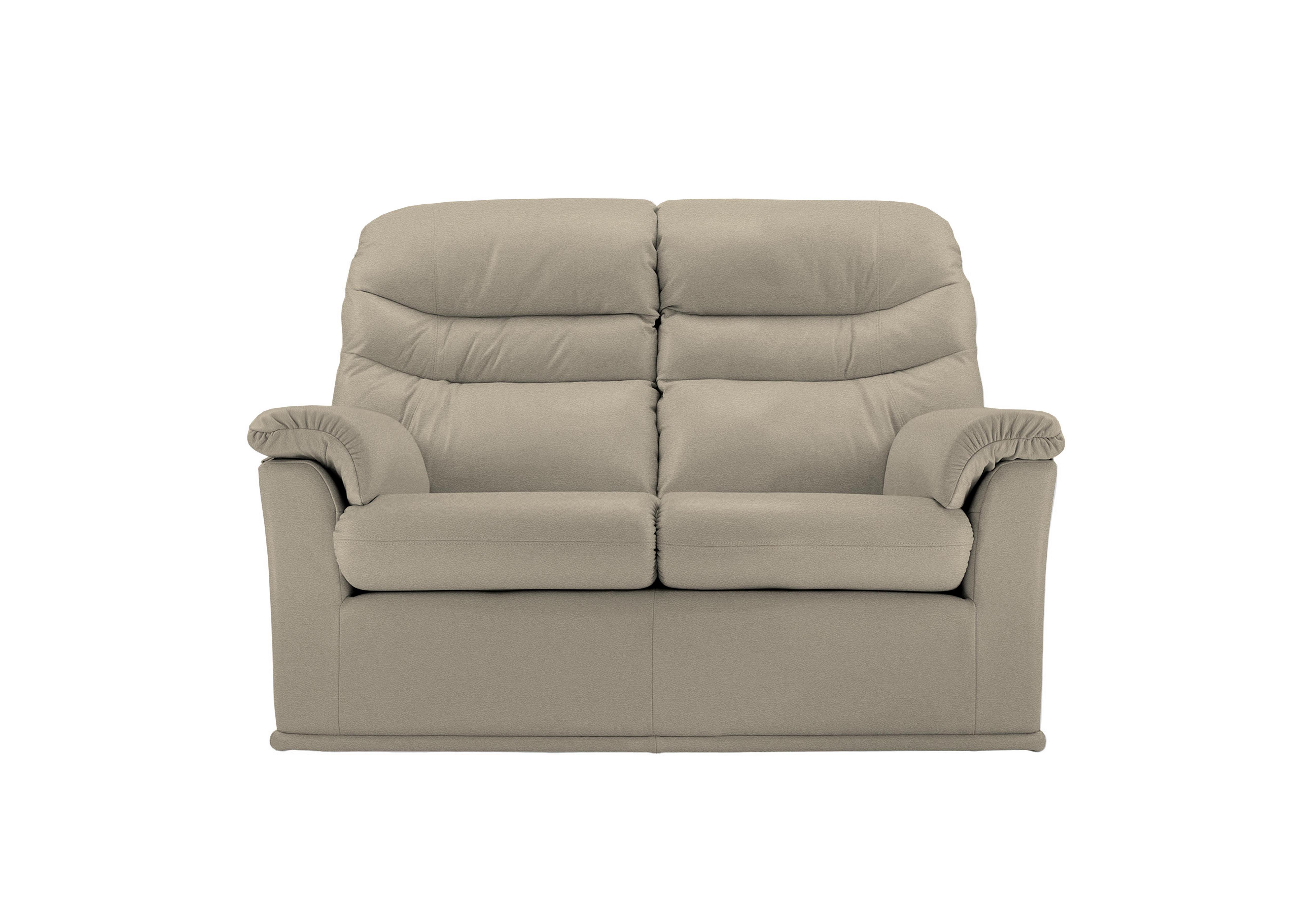 Malvern 2 Seater Leather Sofa in H001 Oxford Mushroom on Furniture Village