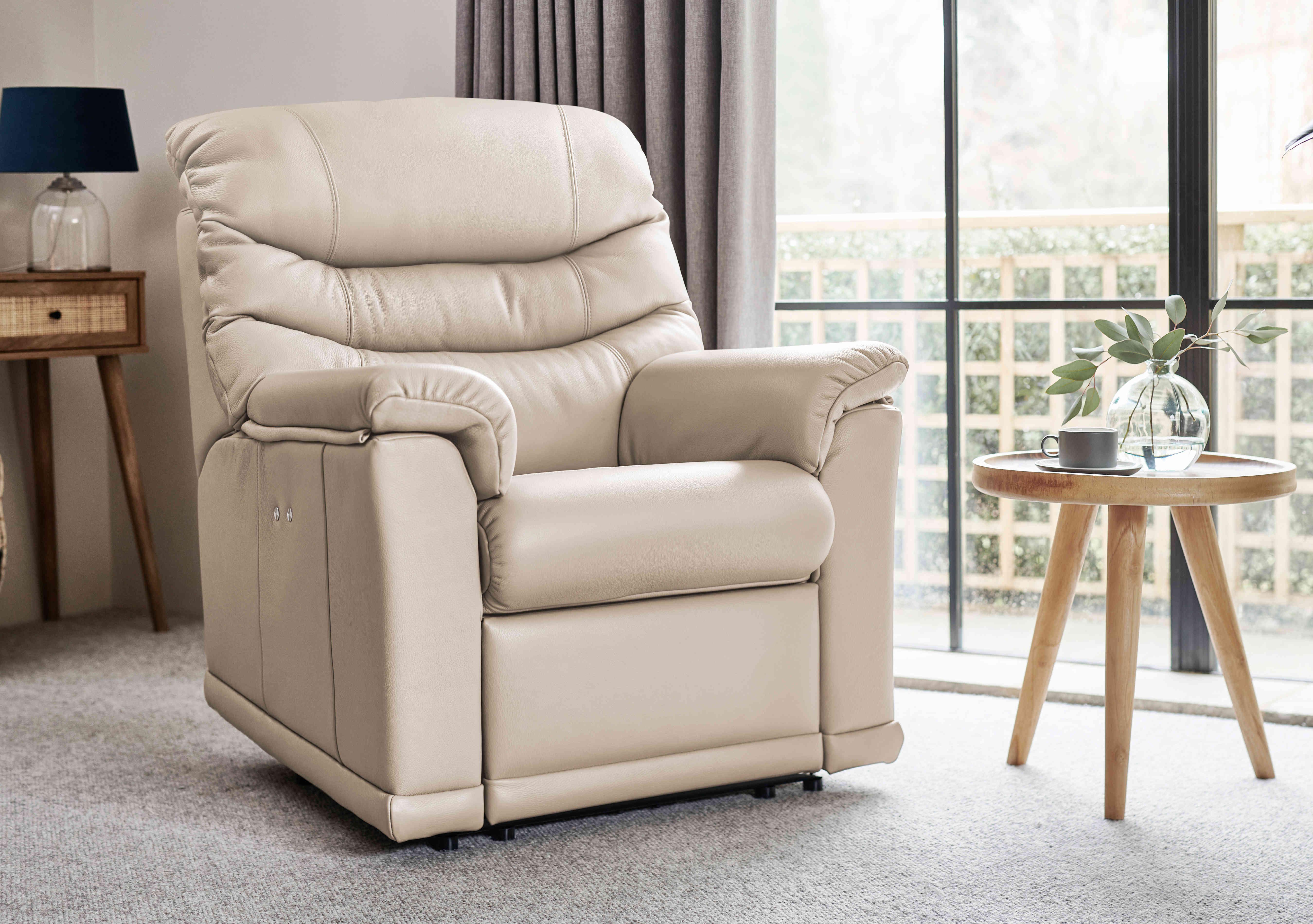 Malvern Leather Armchair in  on Furniture Village