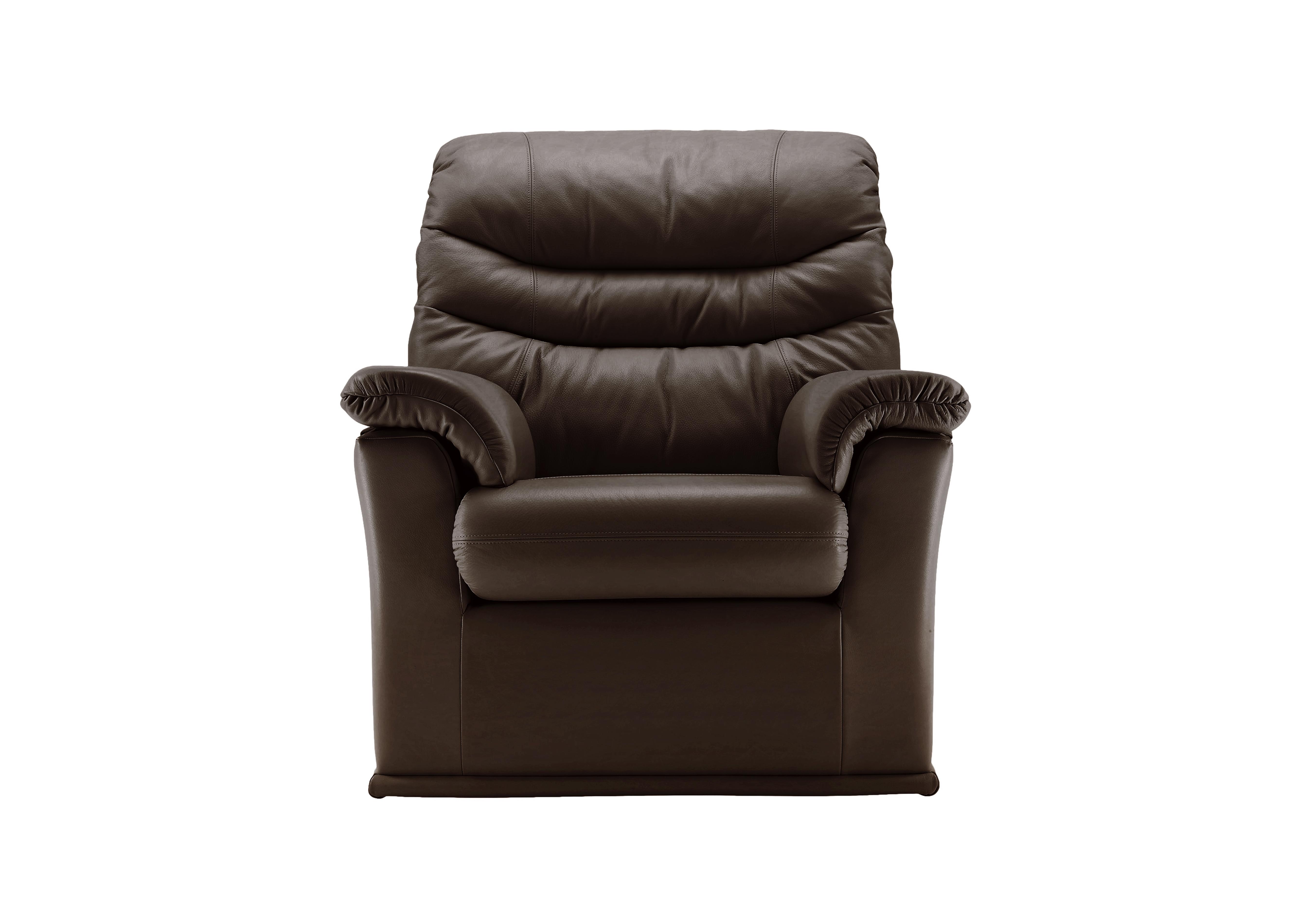Malvern Leather Armchair in P200 Capri Chocolate on Furniture Village