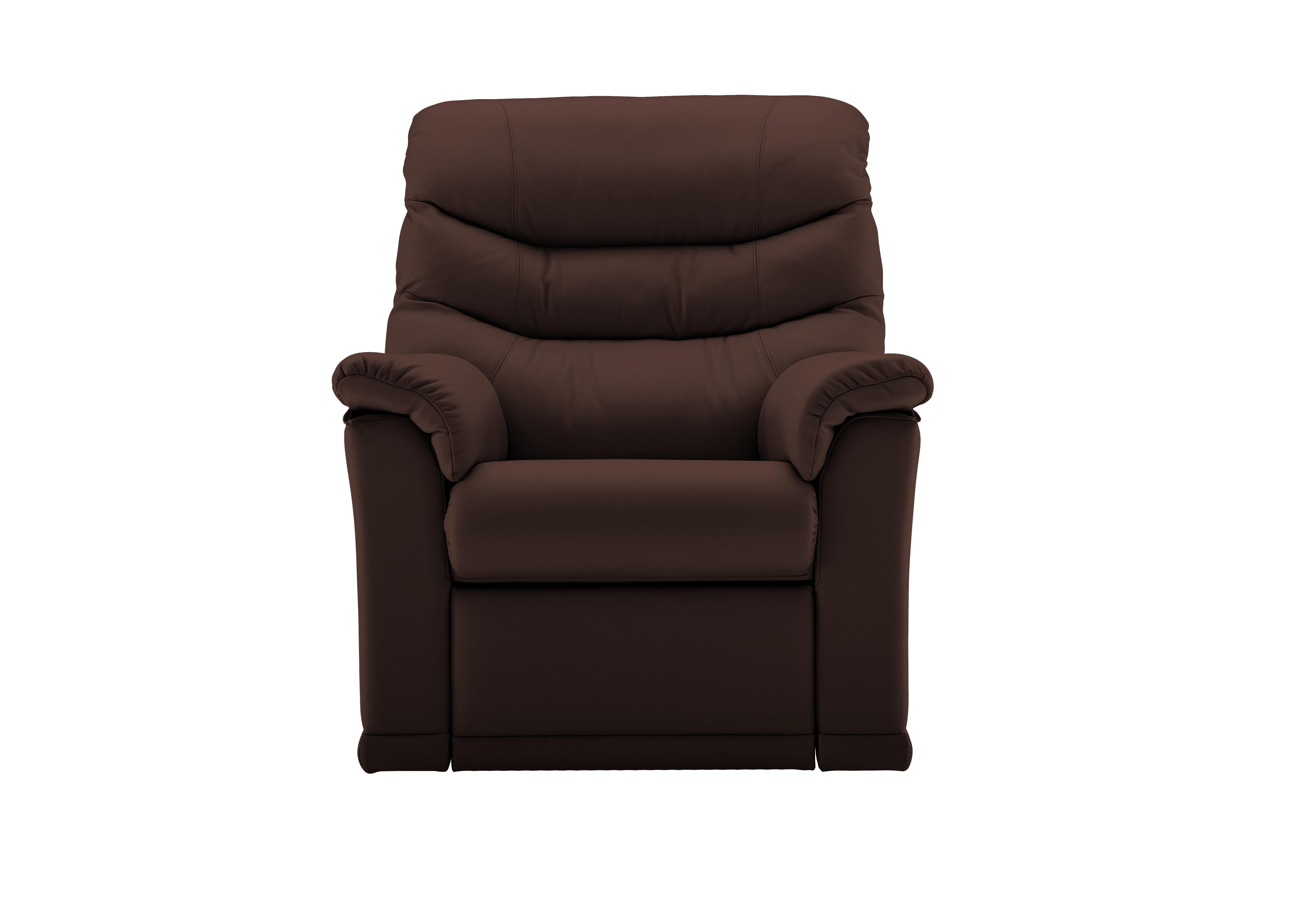 Malvern Leather Armchair in P210 Capri Oak on Furniture Village