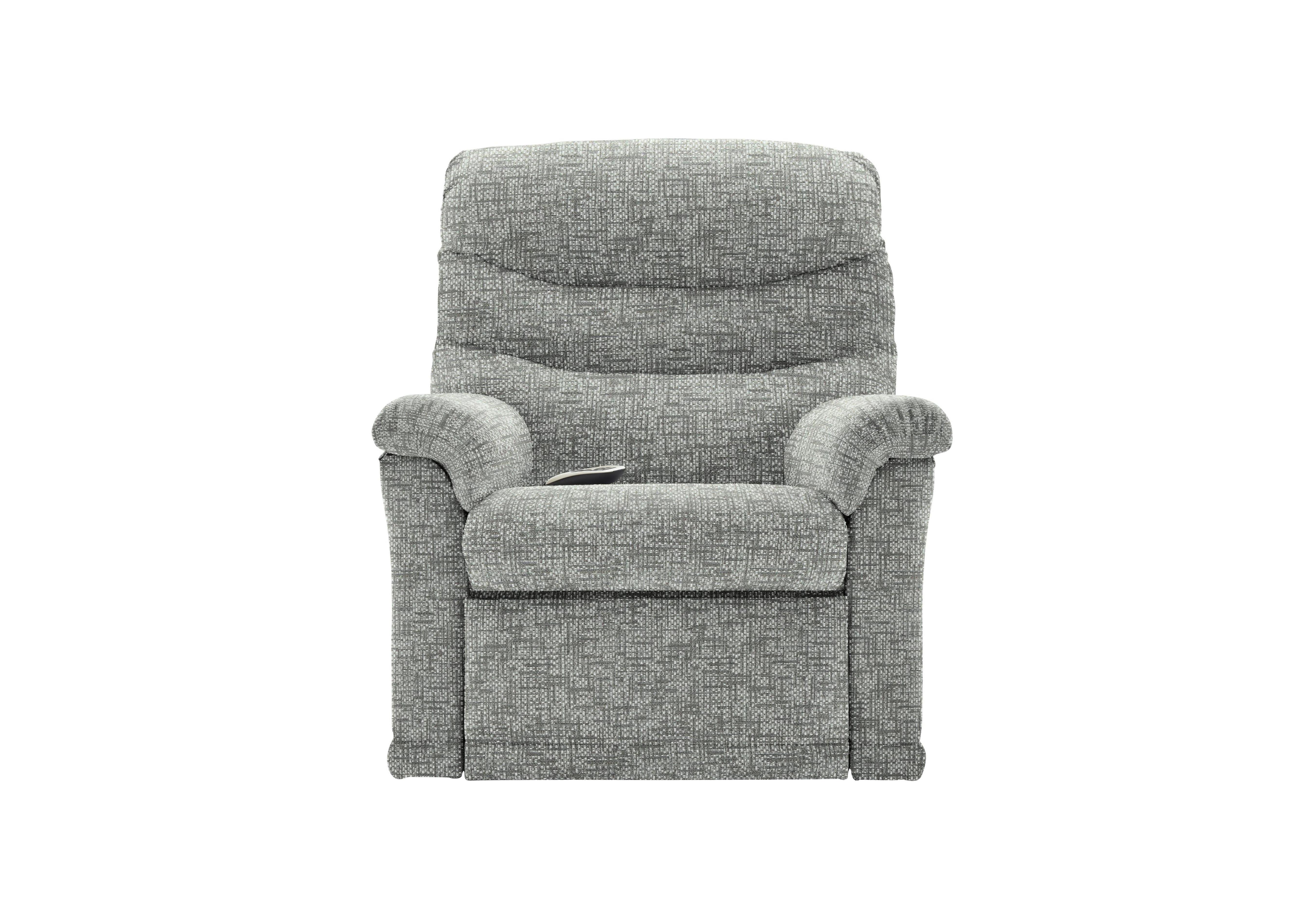 Malvern Fabric Rise and Recline Armchair in B030 Remco Light Grey on Furniture Village