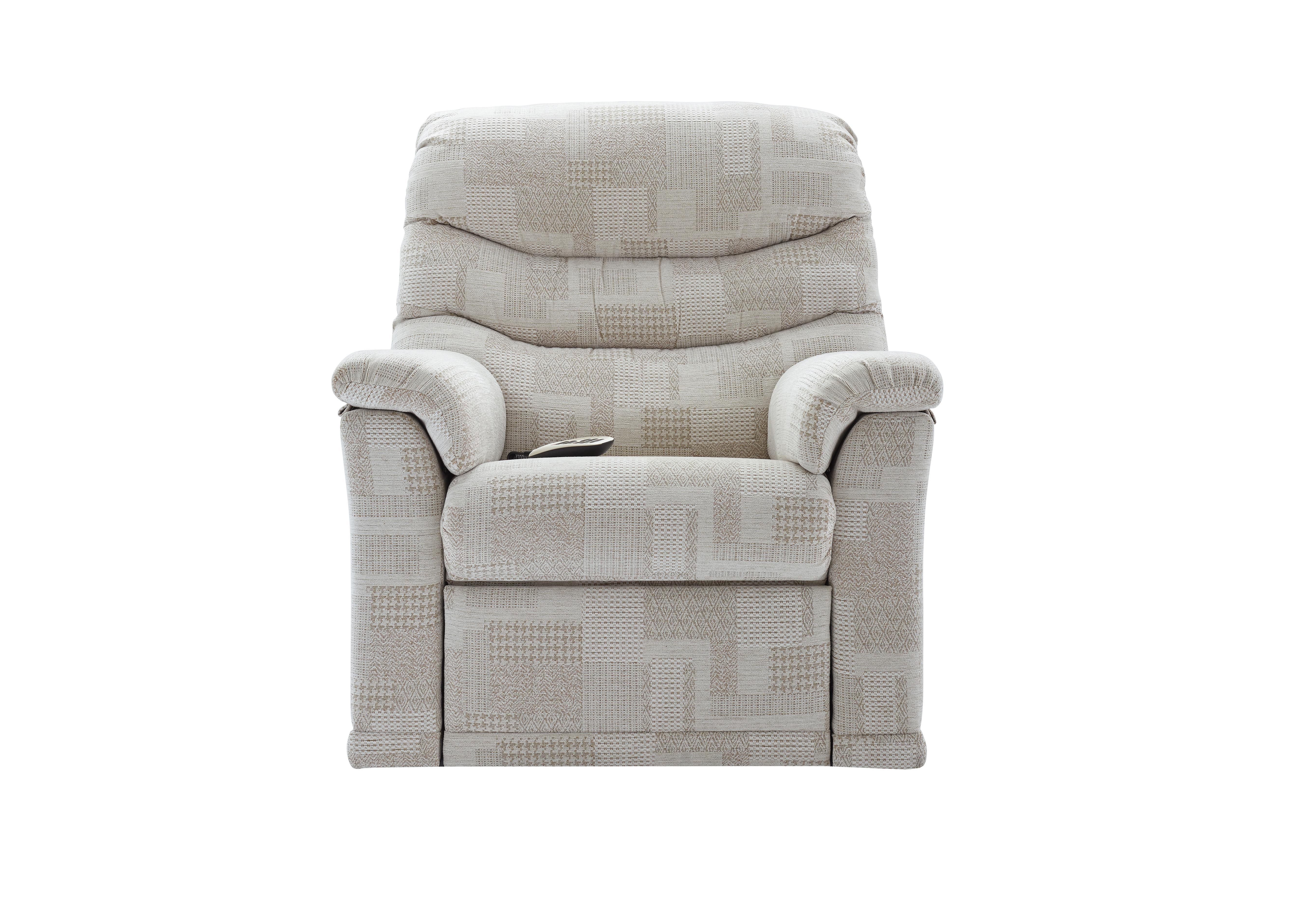 Malvern Fabric Rise and Recline Armchair in B342 Lydia Blush on Furniture Village