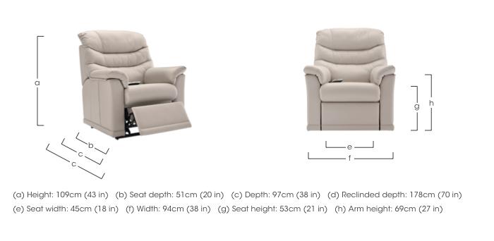 Malvern Leather Rise and Recliner Armchair in  on Furniture Village