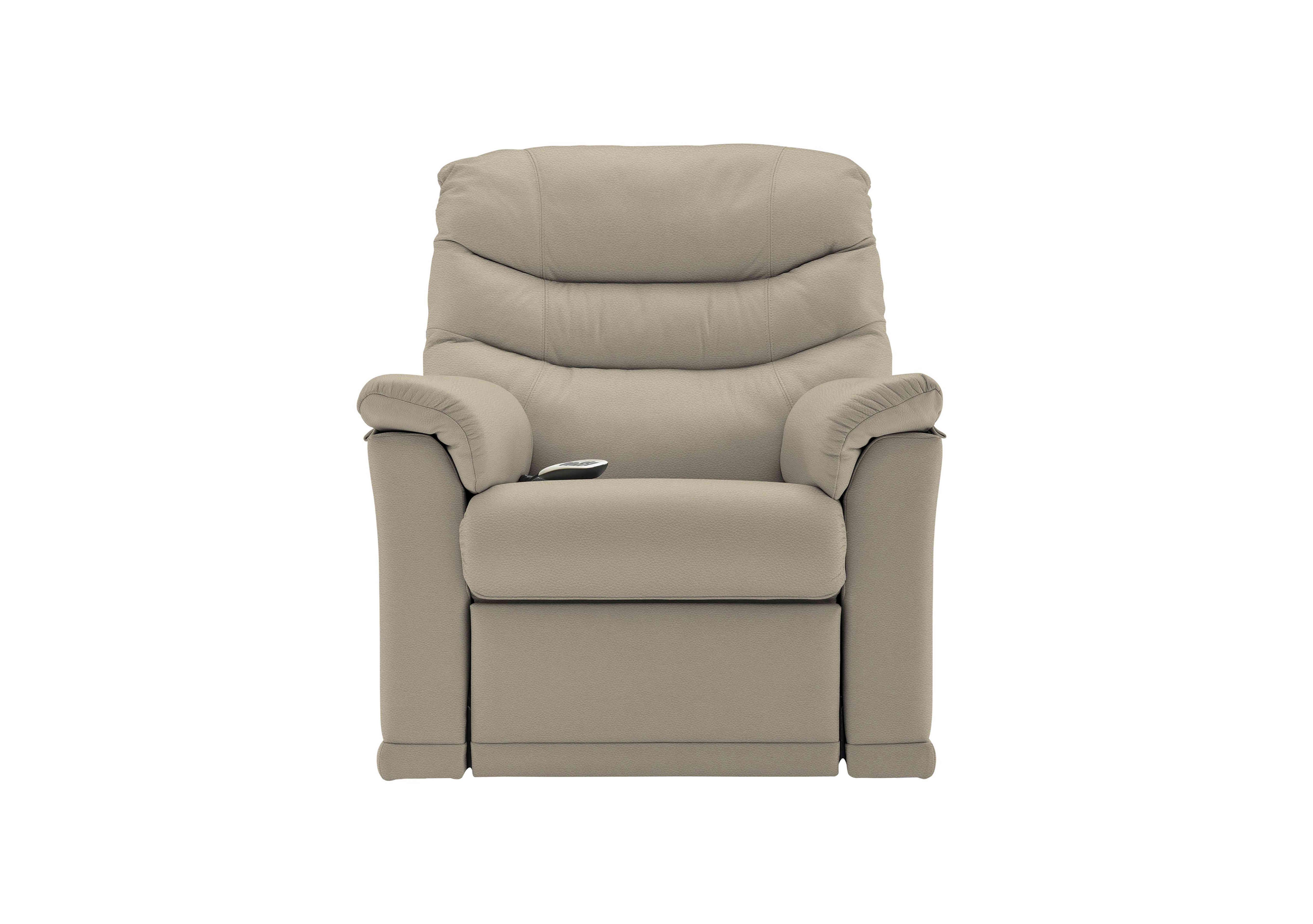 Malvern Leather Rise and Recliner Armchair in H001 Oxford Mushroom on Furniture Village