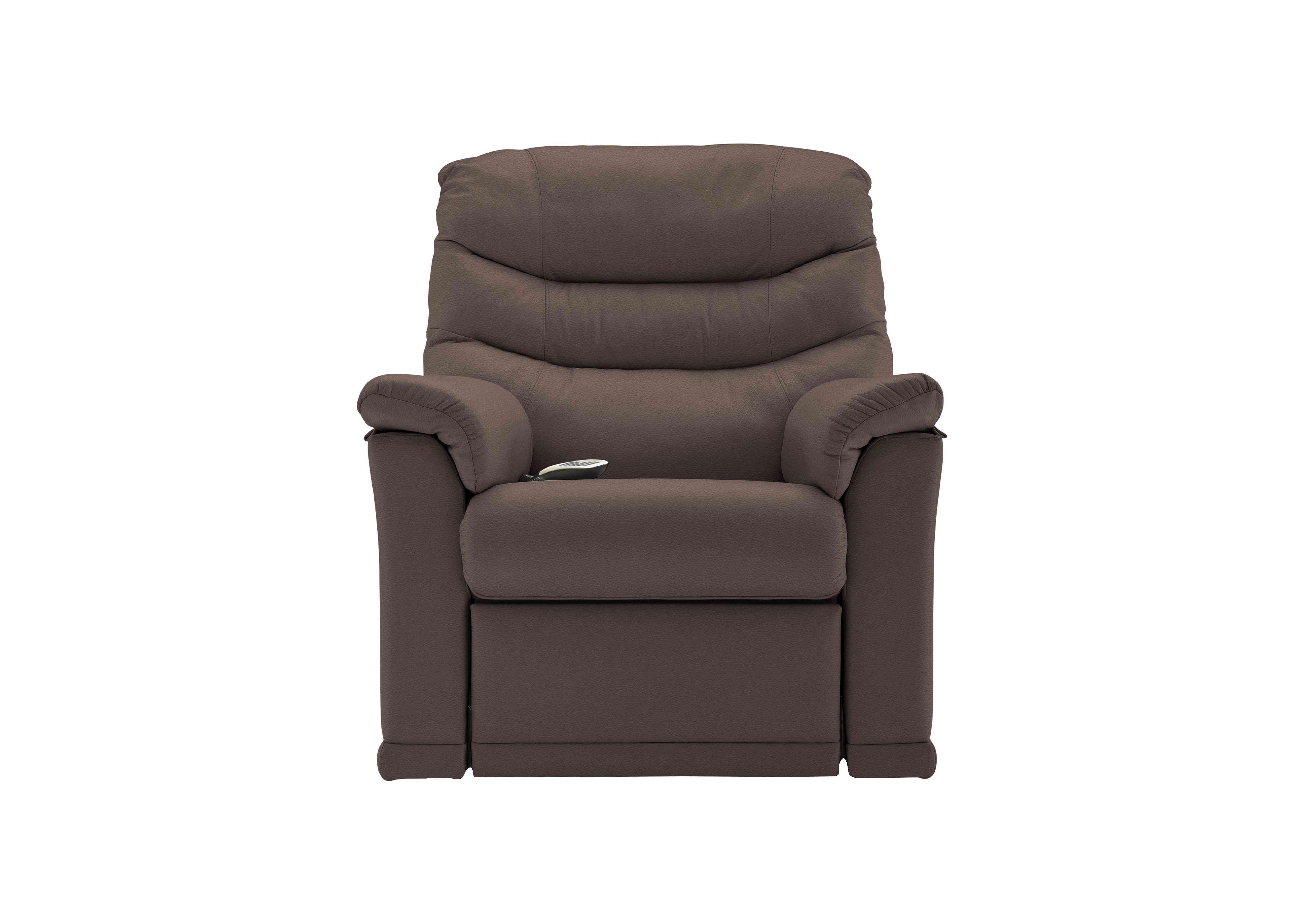 Malvern Leather Rise and Recliner Armchair in H003 Oxford Chocolate on Furniture Village