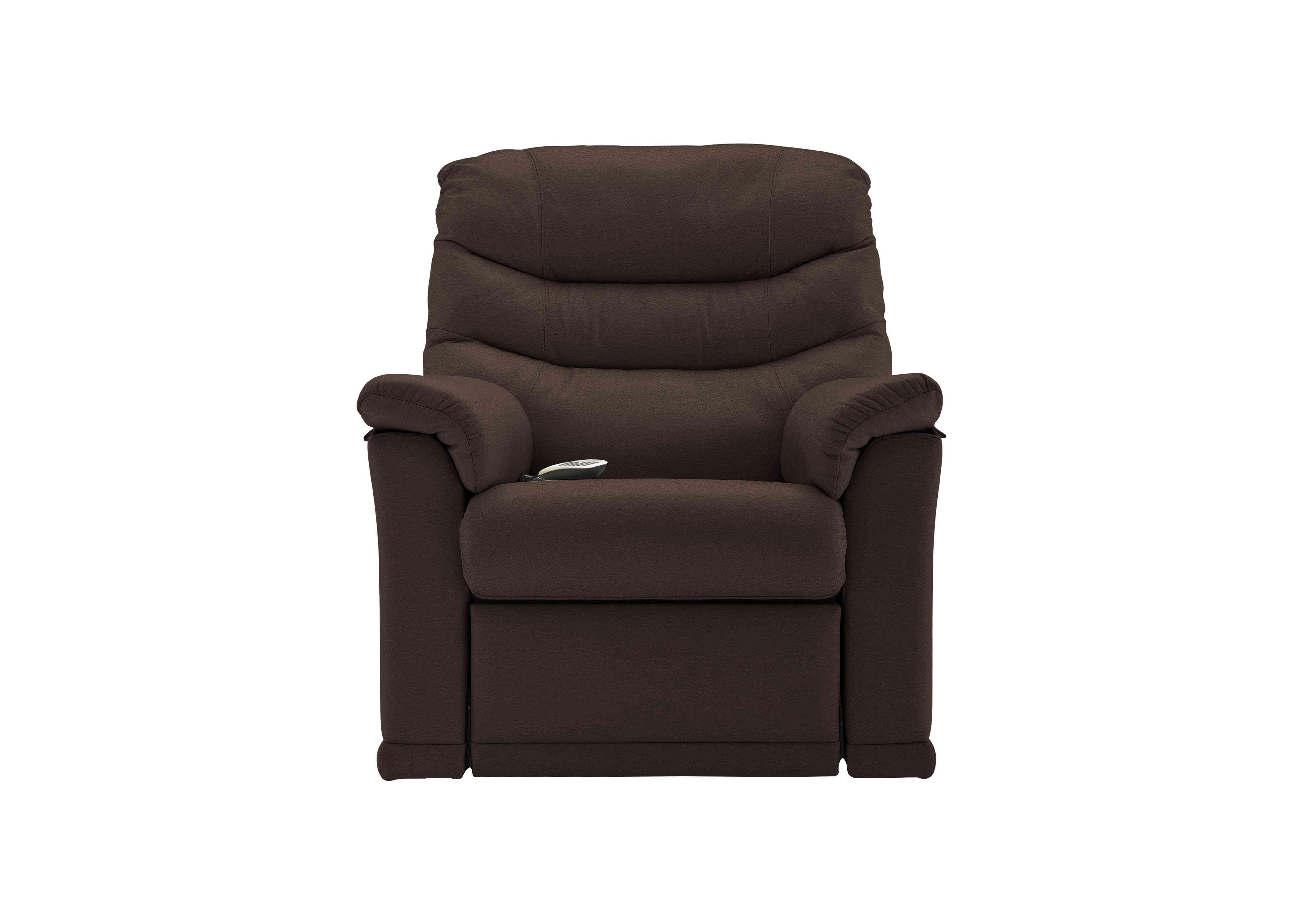 Malvern Leather Rise and Recliner Armchair in P200 Capri Chocolate on Furniture Village
