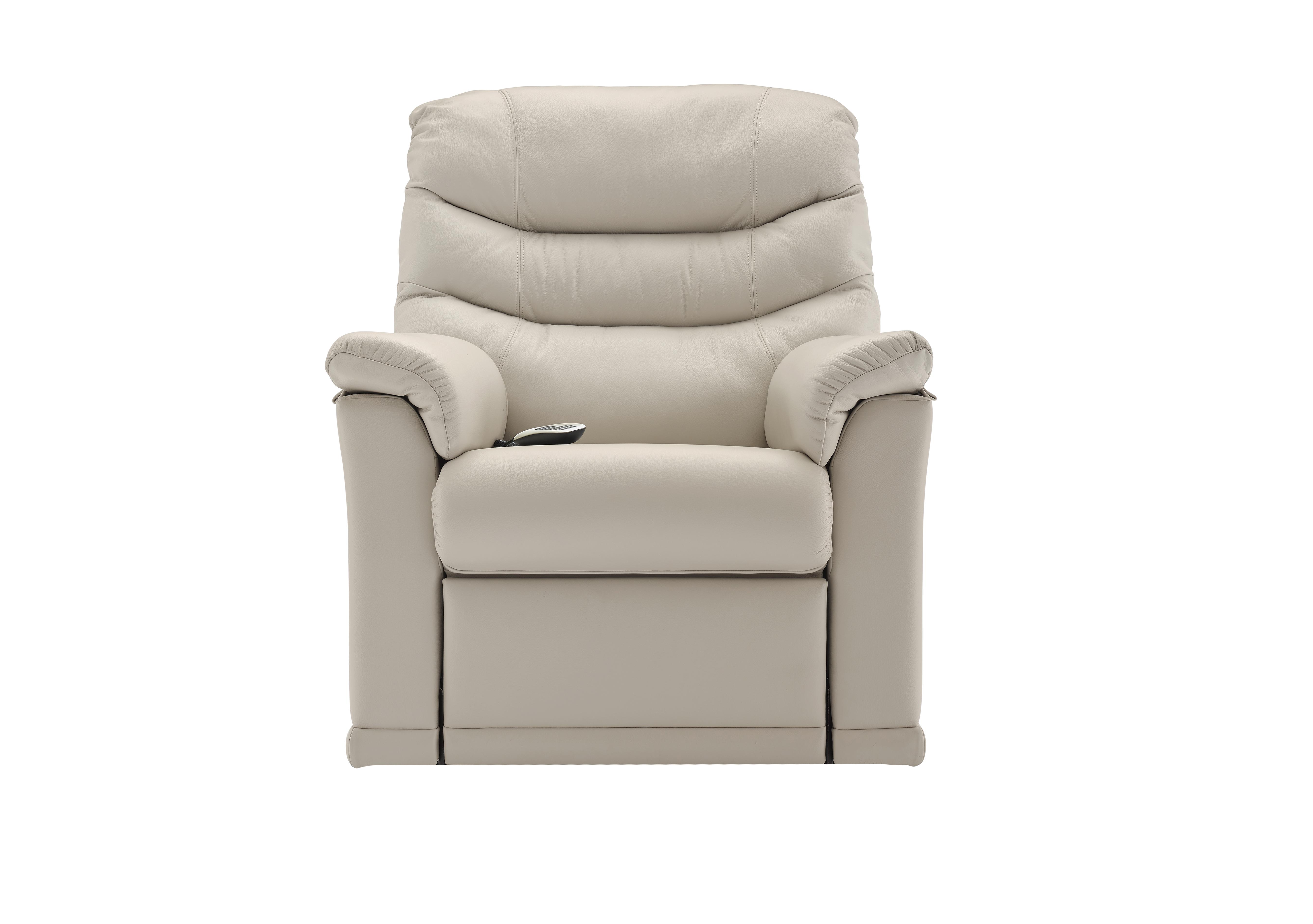 Malvern Leather Rise and Recliner Armchair in P219 Capri Putty on Furniture Village