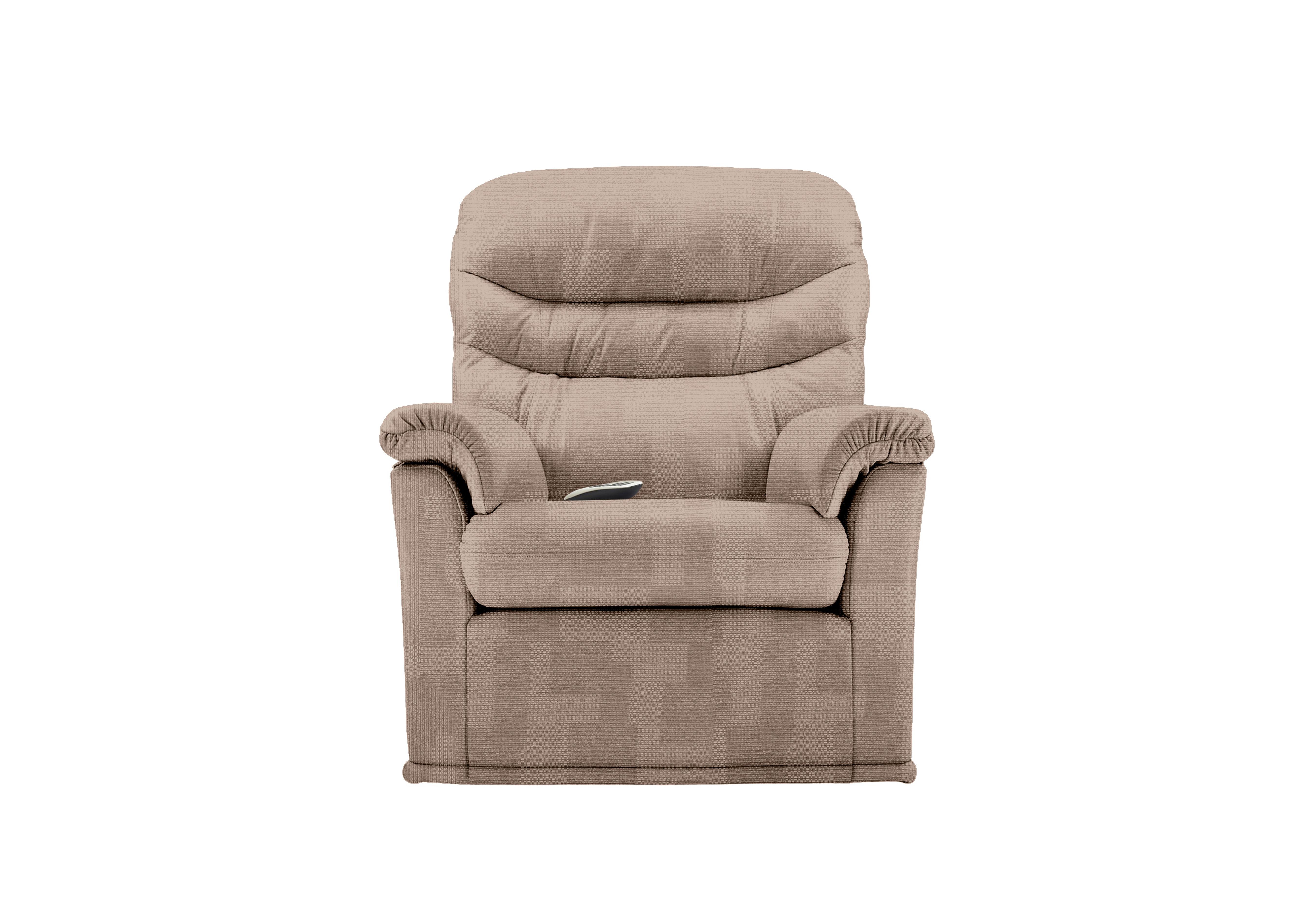 Malvern Fabric Small Rise and Recline Armchair in A800 Faro Sand on Furniture Village