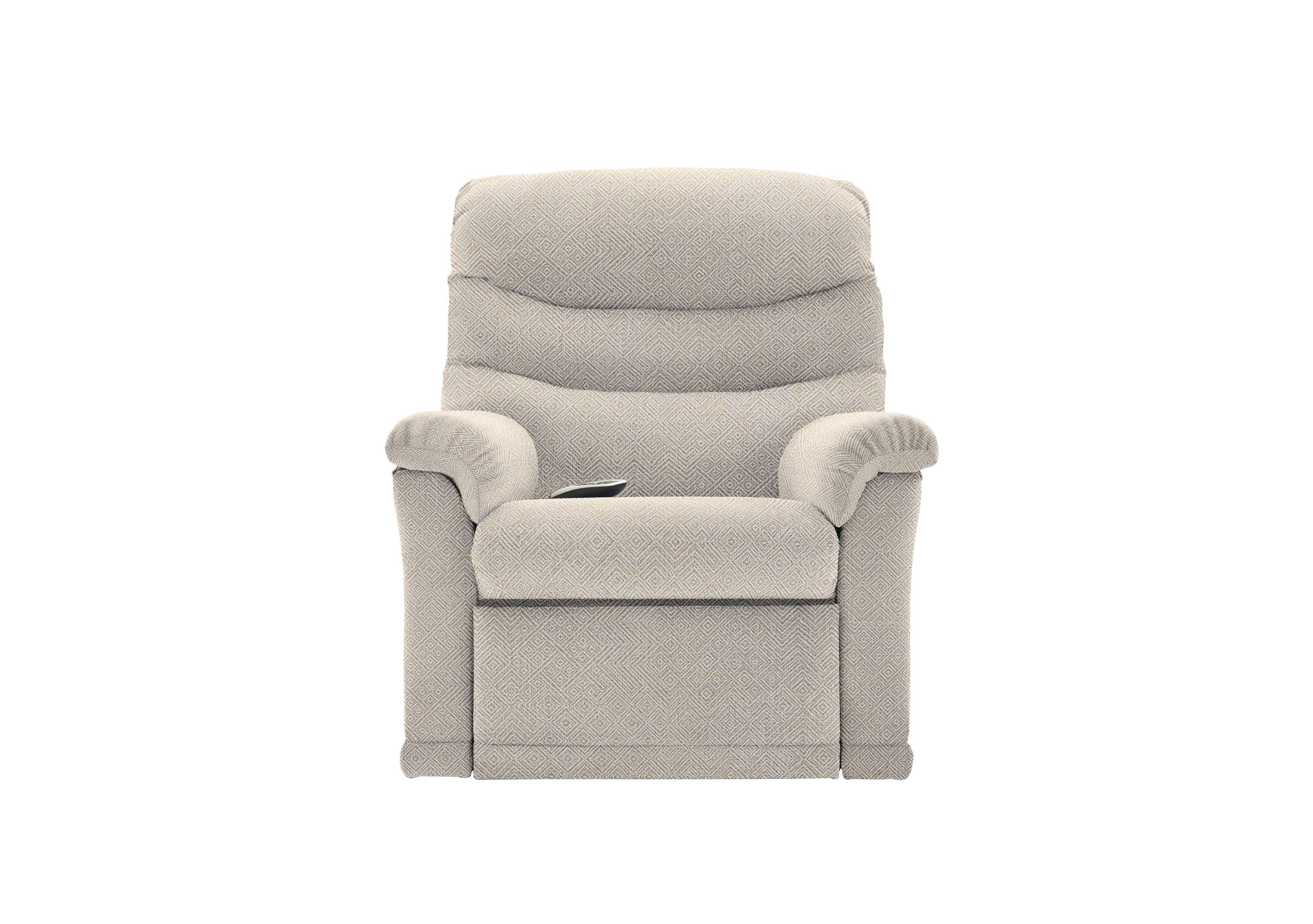 Malvern Fabric Small Rise and Recline Armchair in B011 Nebular Blush on Furniture Village