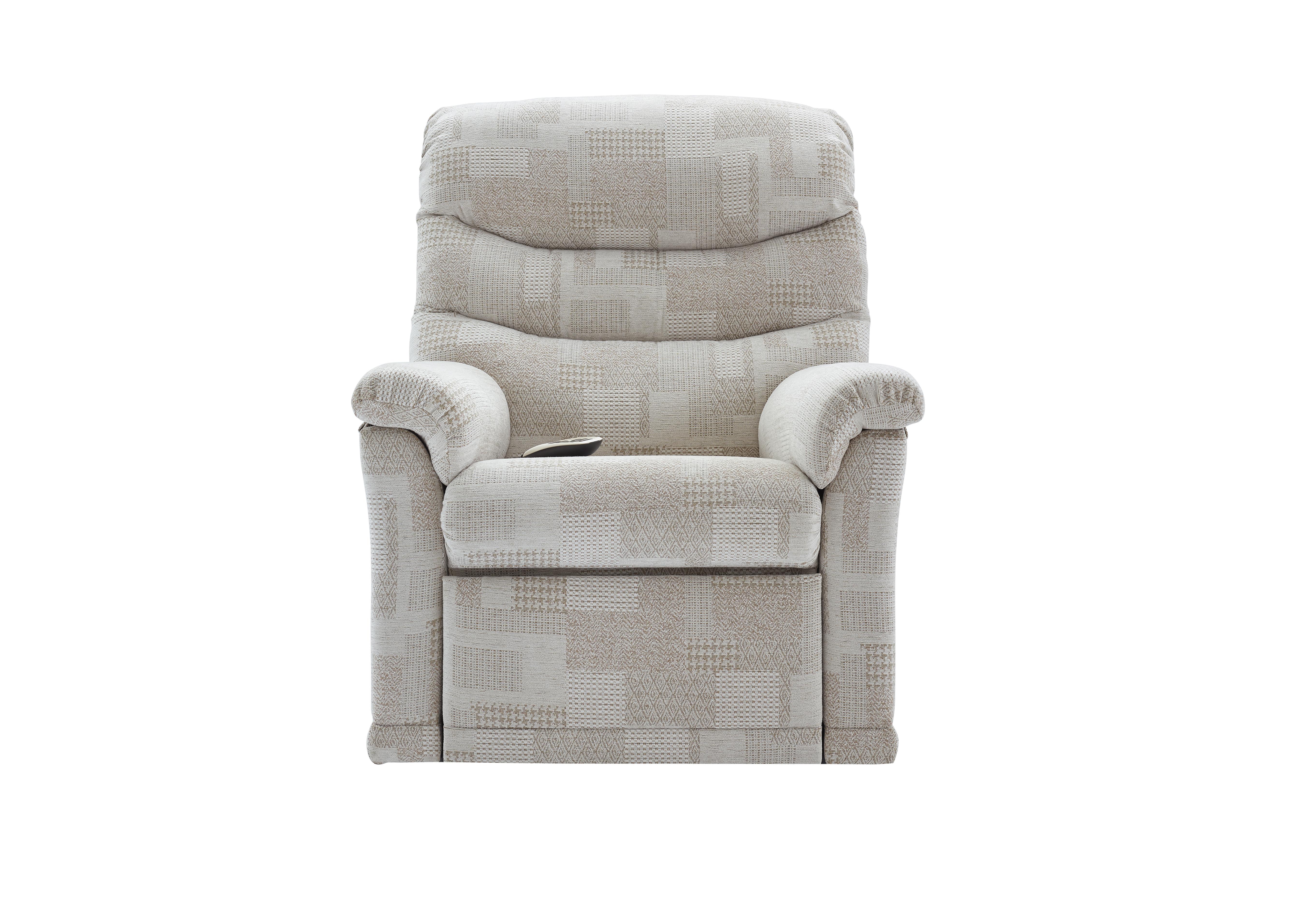 Malvern Fabric Small Rise and Recline Armchair in B342 Lydia Blush on Furniture Village