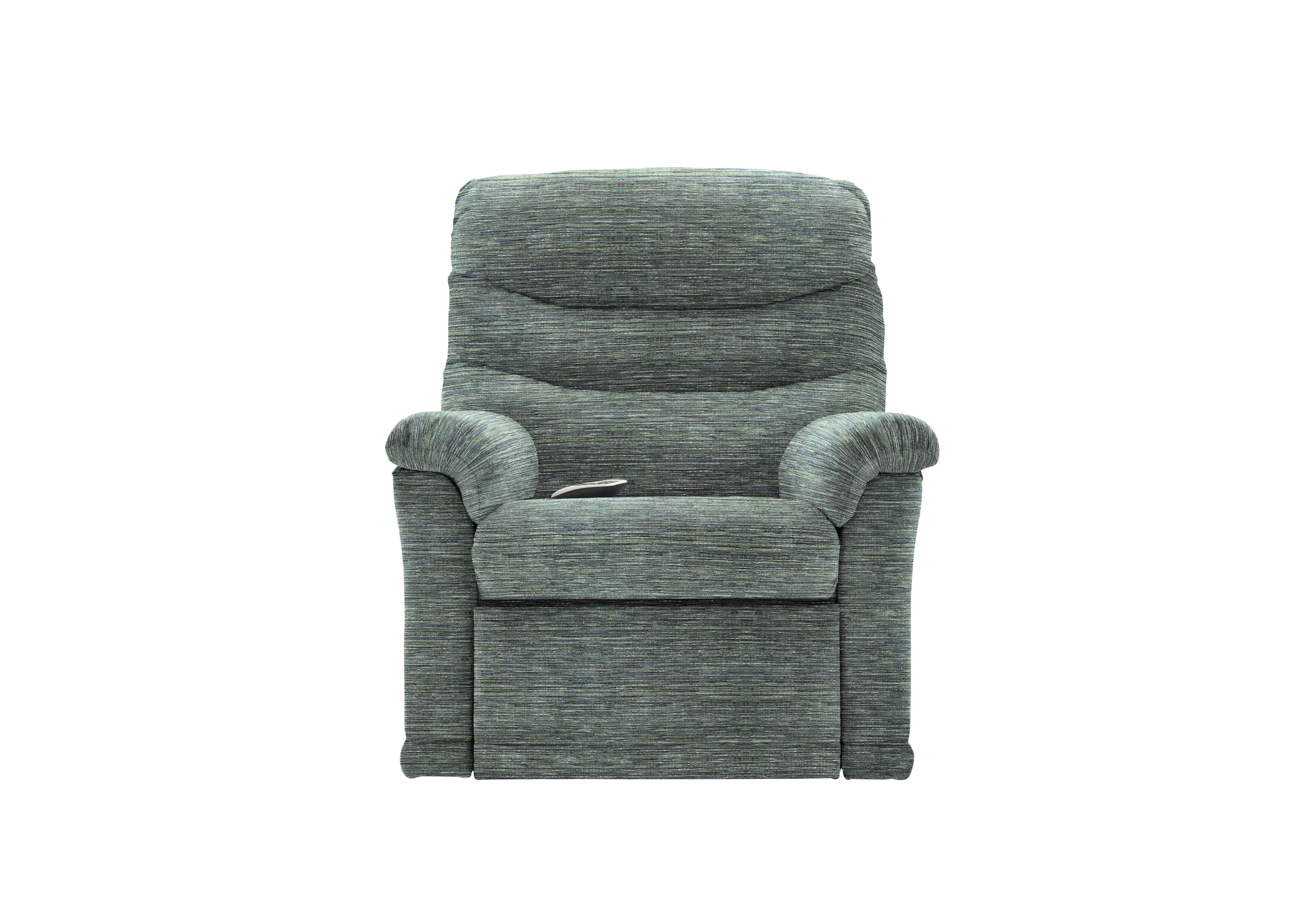 Malvern Fabric Small Rise and Recline Armchair in B925 Waffle Marine on Furniture Village