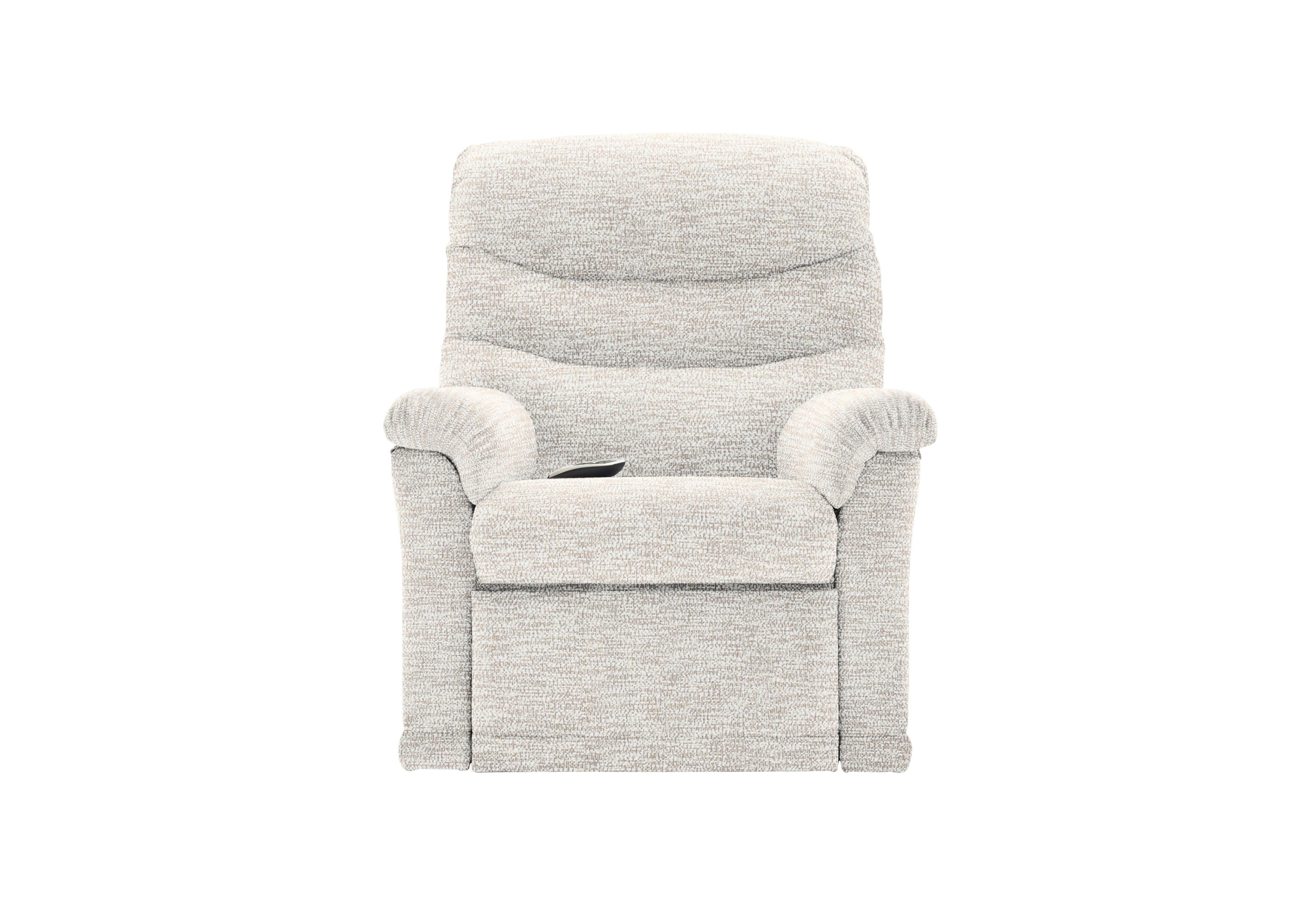 Malvern Fabric Small Rise and Recline Armchair in C931 Rush Cream on Furniture Village