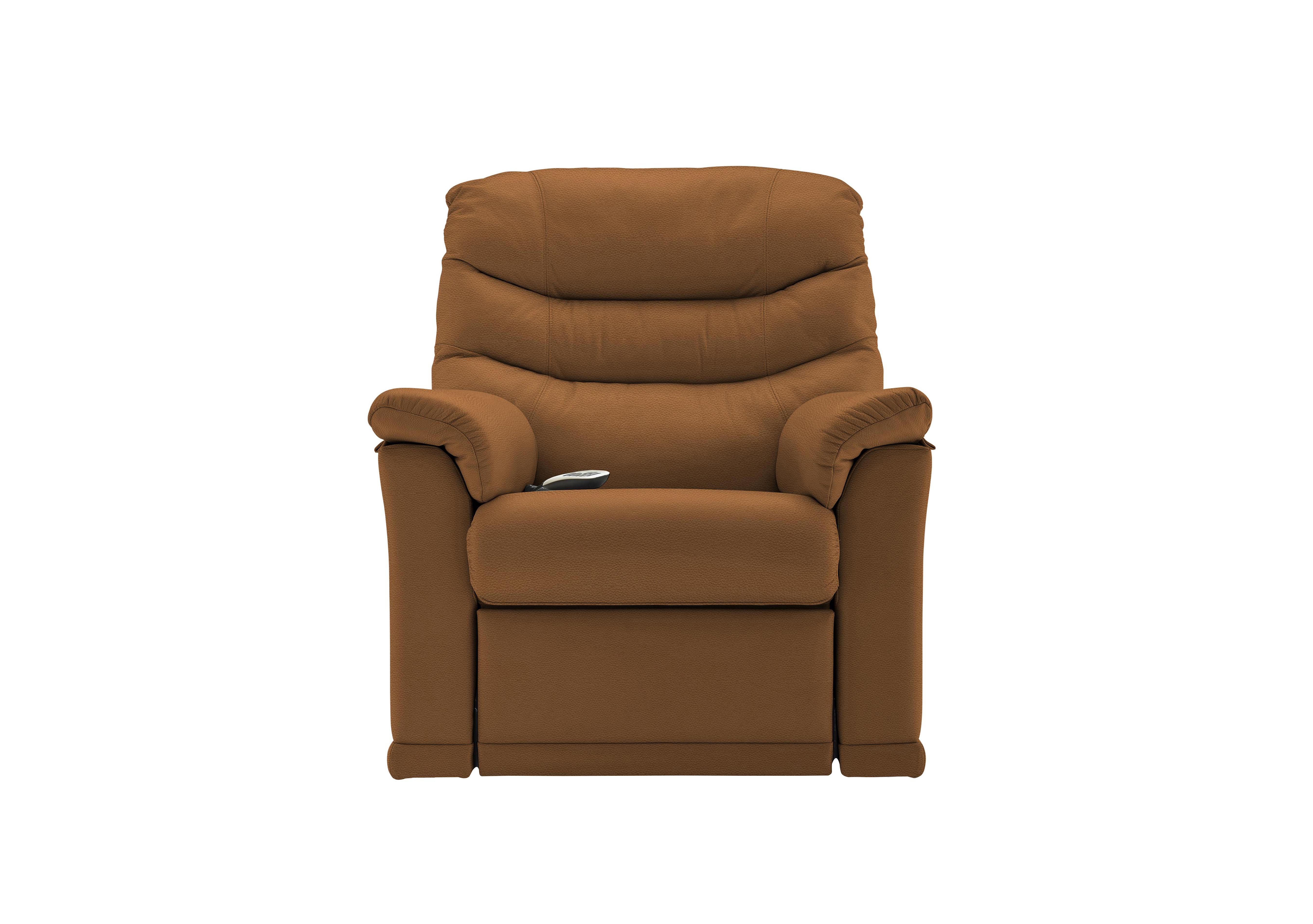 Malvern Small Rise and Recline Leather Armchair in L847 Cambridge Tan on Furniture Village