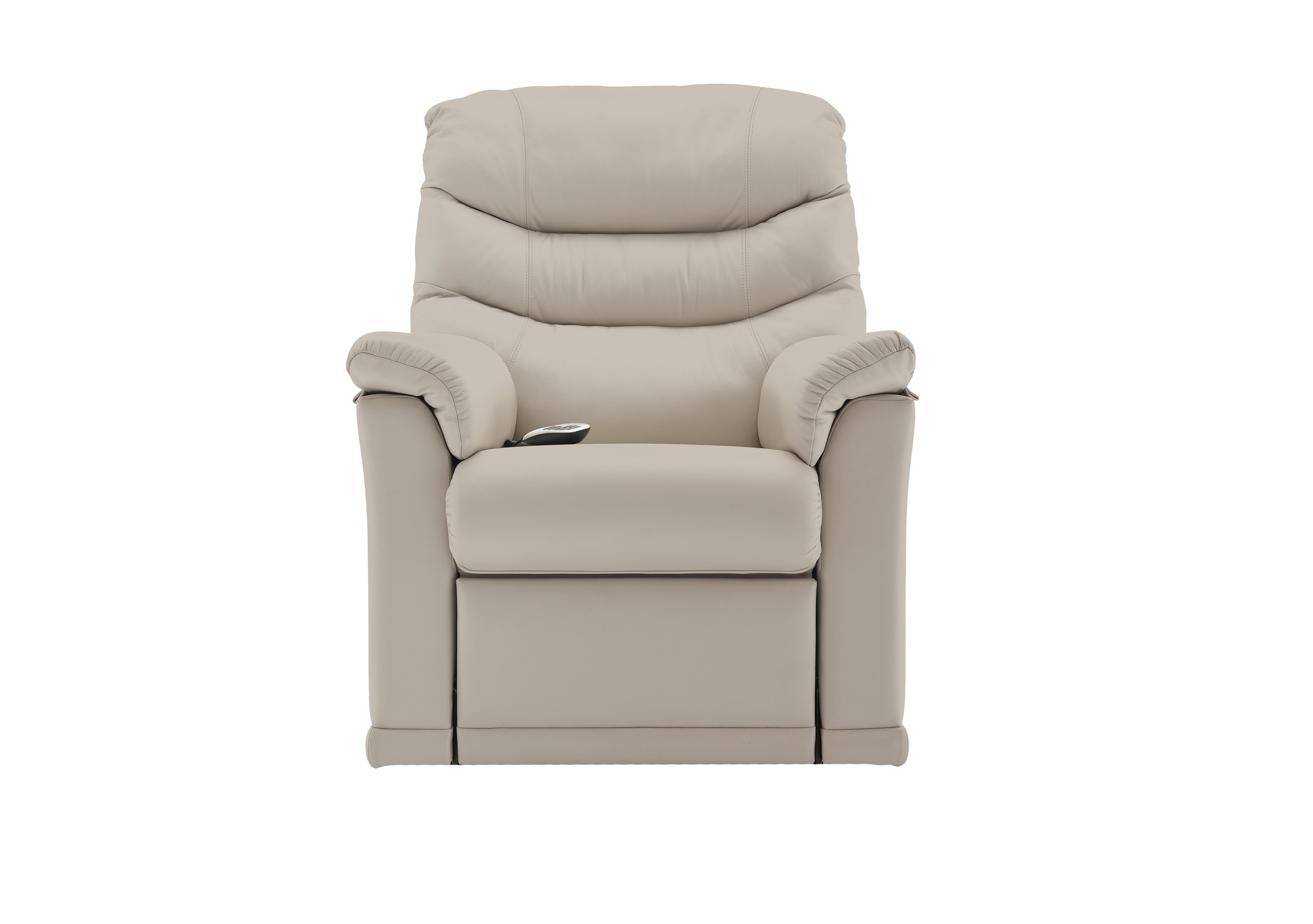 Malvern Small Rise and Recline Leather Armchair in P219 Capri Putty on Furniture Village