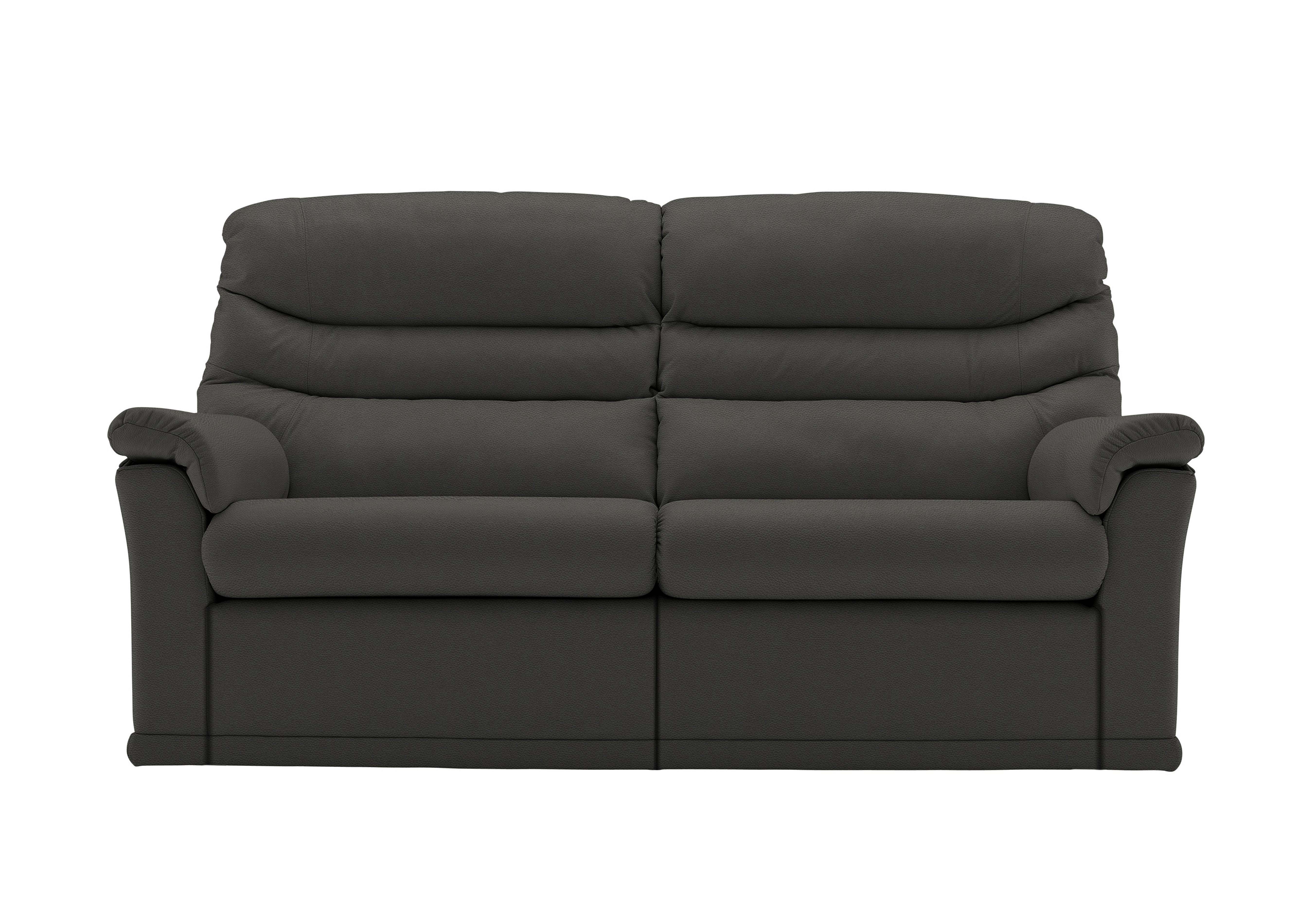 Malvern 2 Cushion 3 Seater Leather Sofa in H004 Oxford Black on Furniture Village