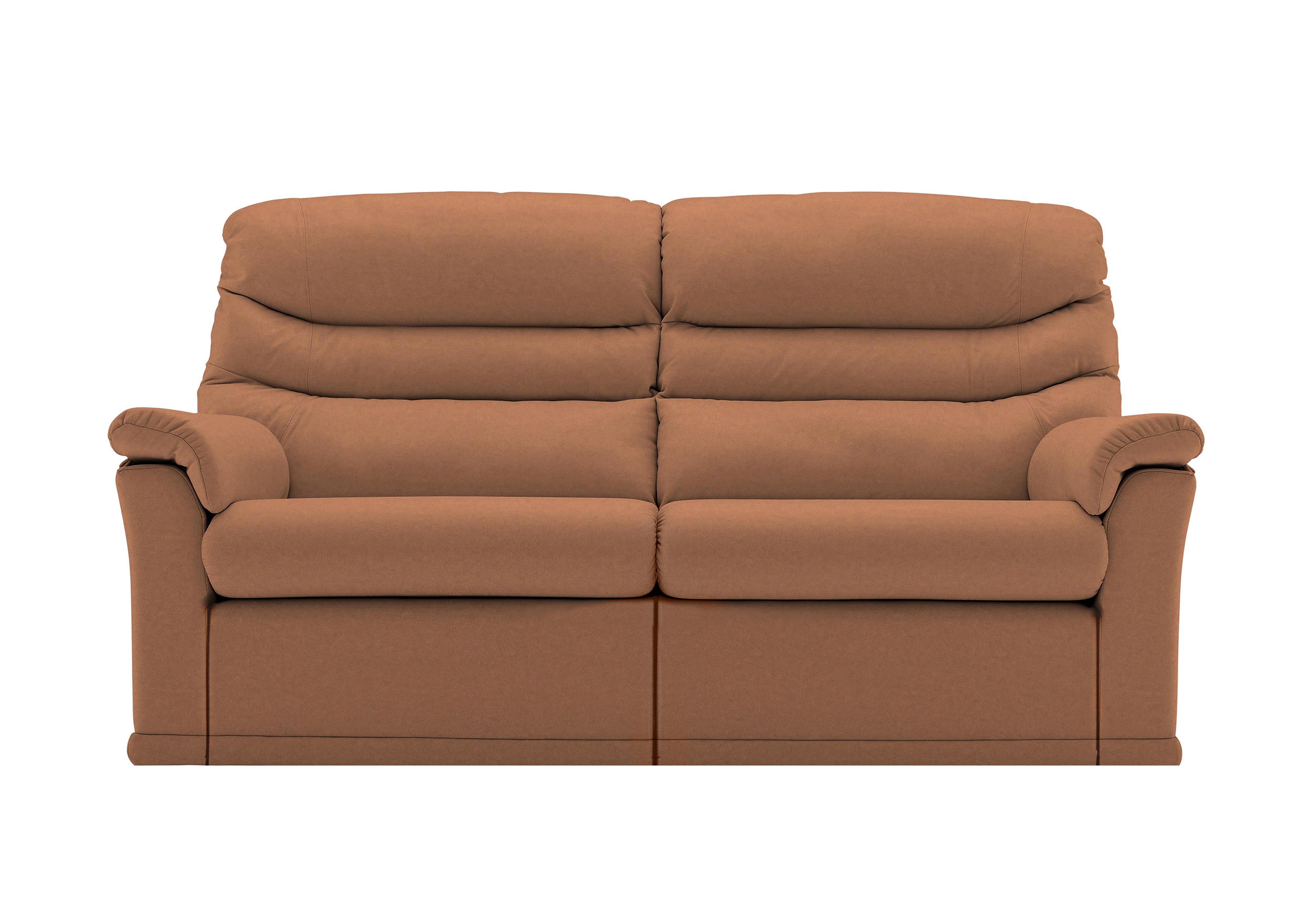 Malvern 2 Cushion 3 Seater Leather Sofa in N001 Texas Tan on Furniture Village