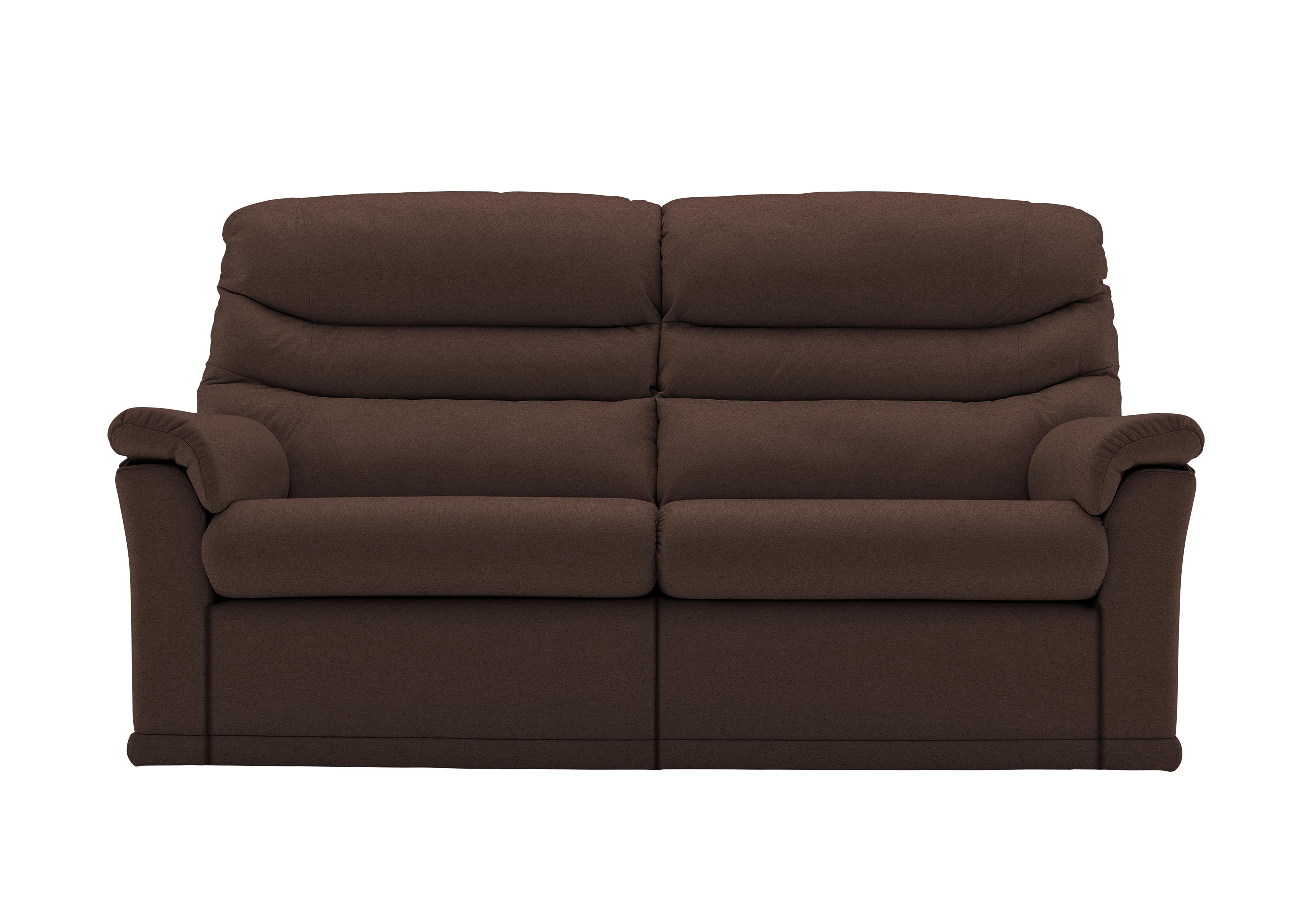 Malvern 2 Cushion 3 Seater Leather Sofa in P210 Capri Oak on Furniture Village
