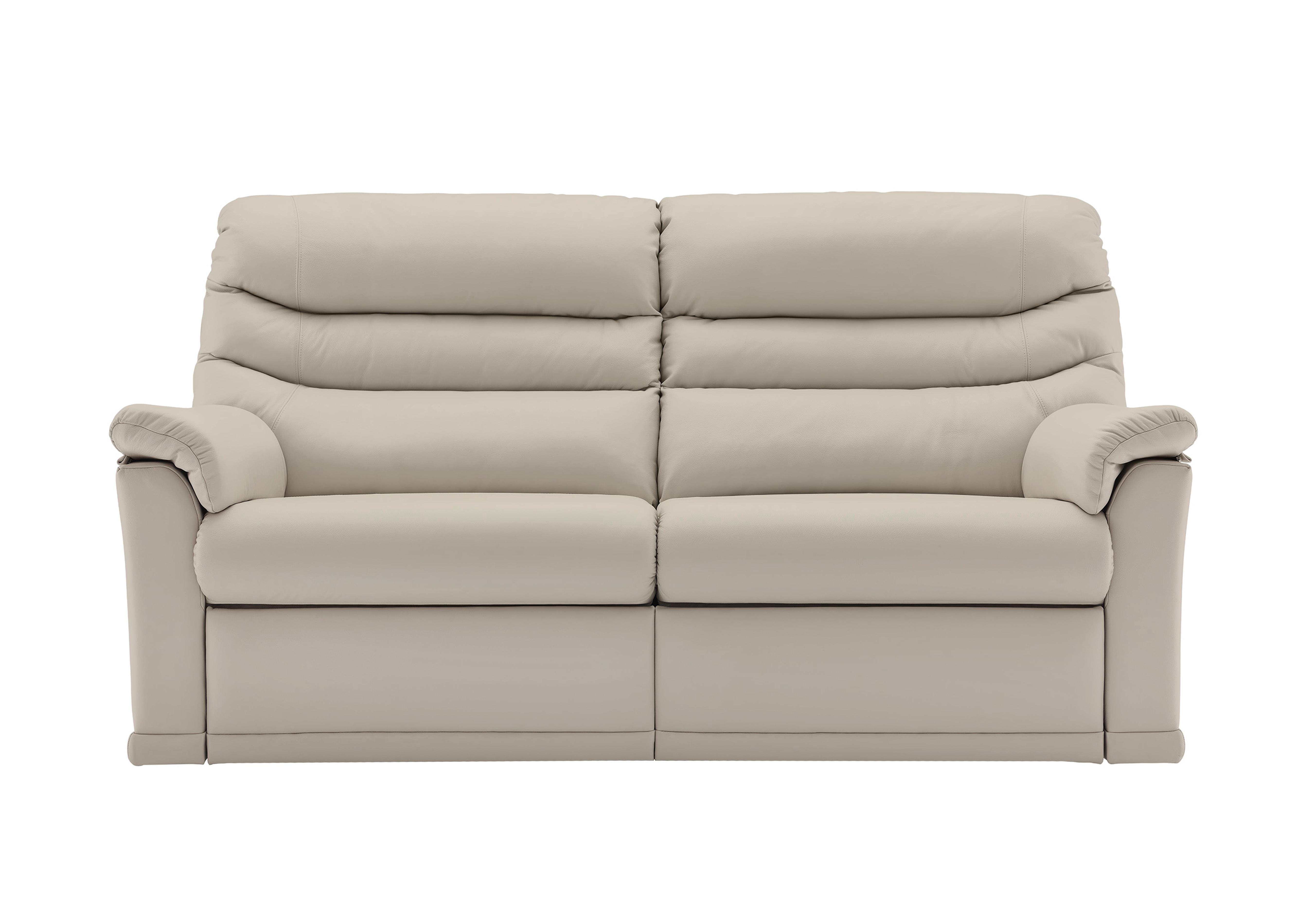 Malvern 2 Cushion 3 Seater Leather Sofa in P219 Capri Putty on Furniture Village