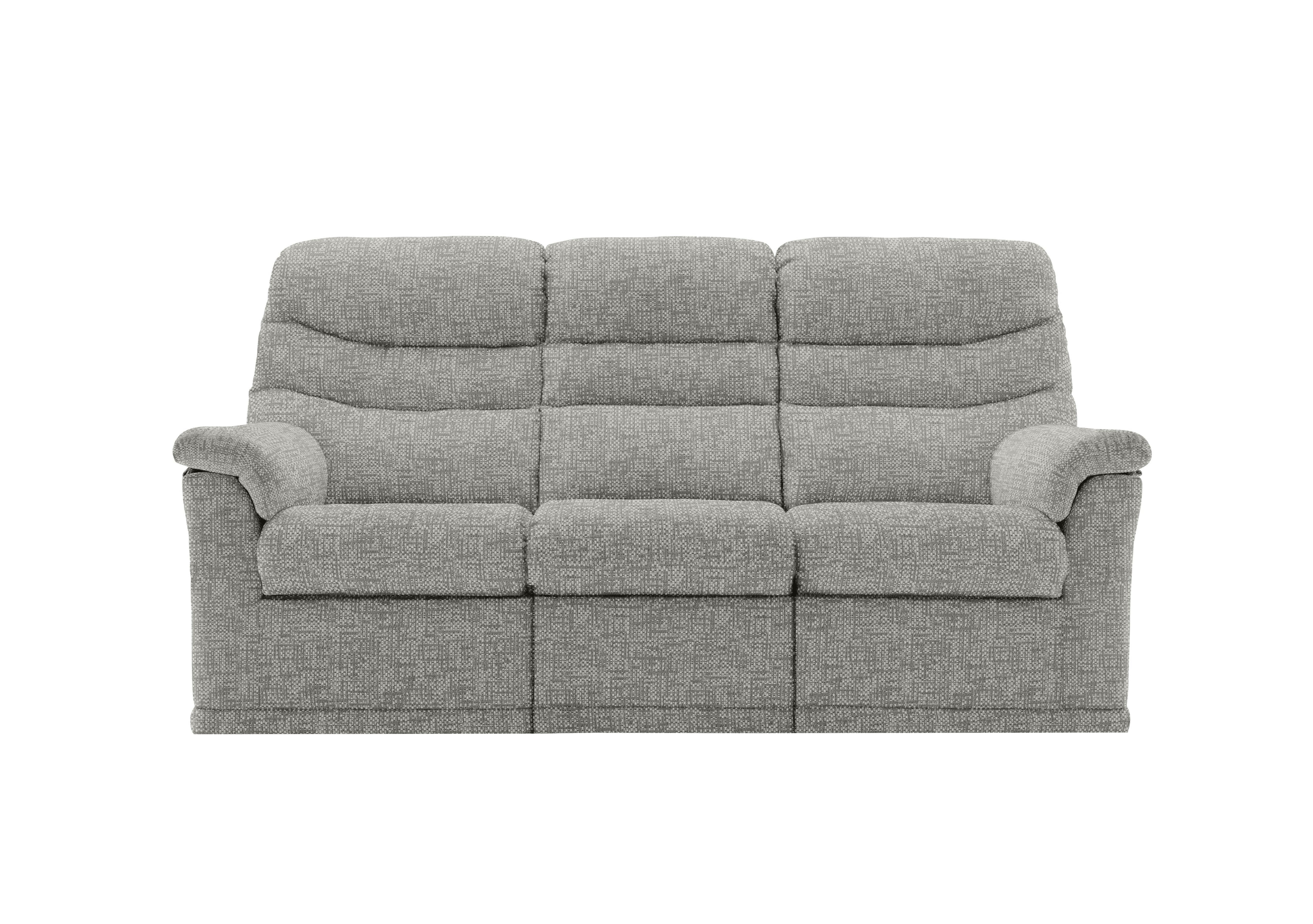 Malvern 3 Cushion 3 Seater Fabric Sofa in B030 Remco Light Grey on Furniture Village