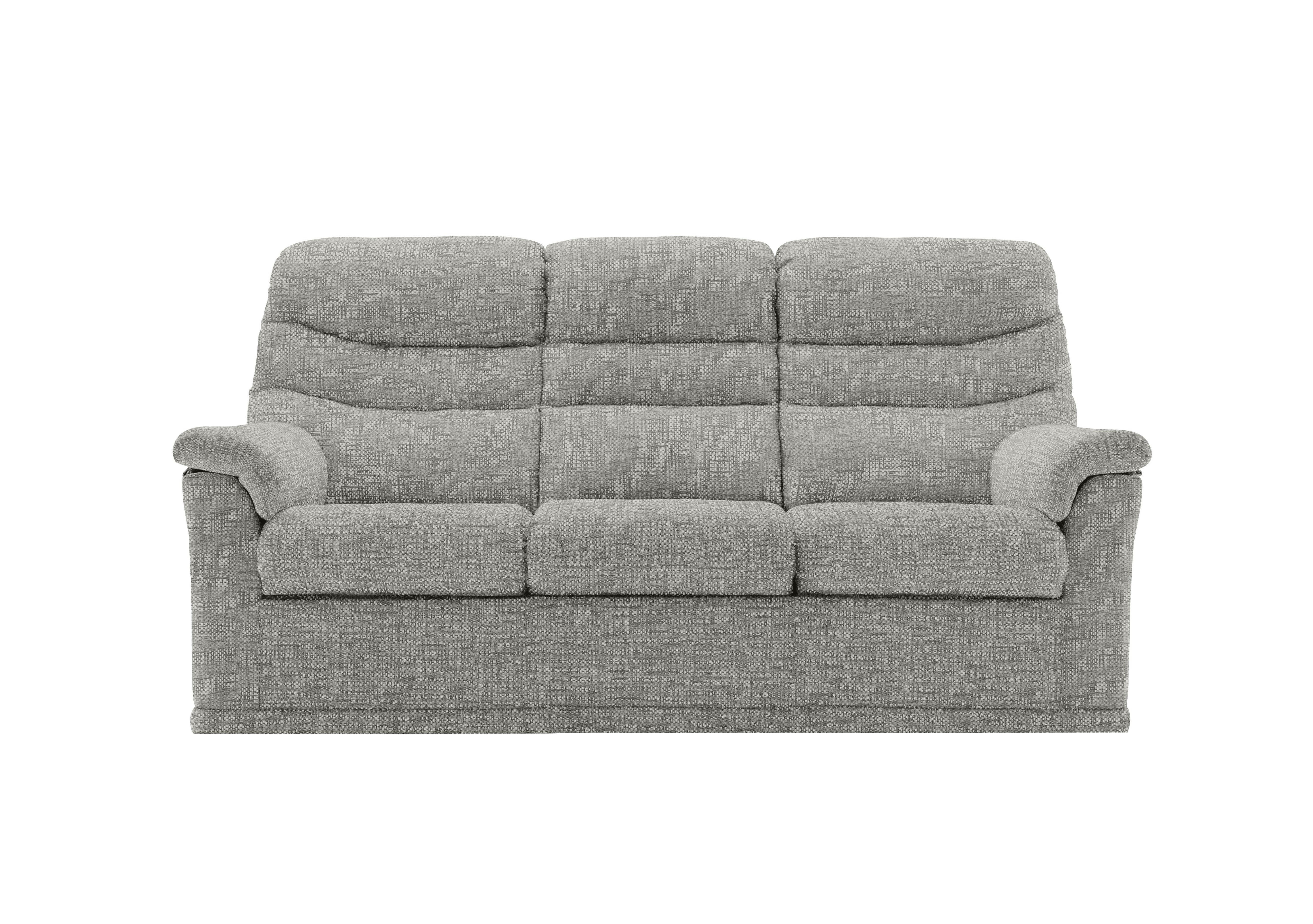 Malvern 3 Cushion 3 Seater Fabric Sofa in B030 Remco Light Grey on Furniture Village