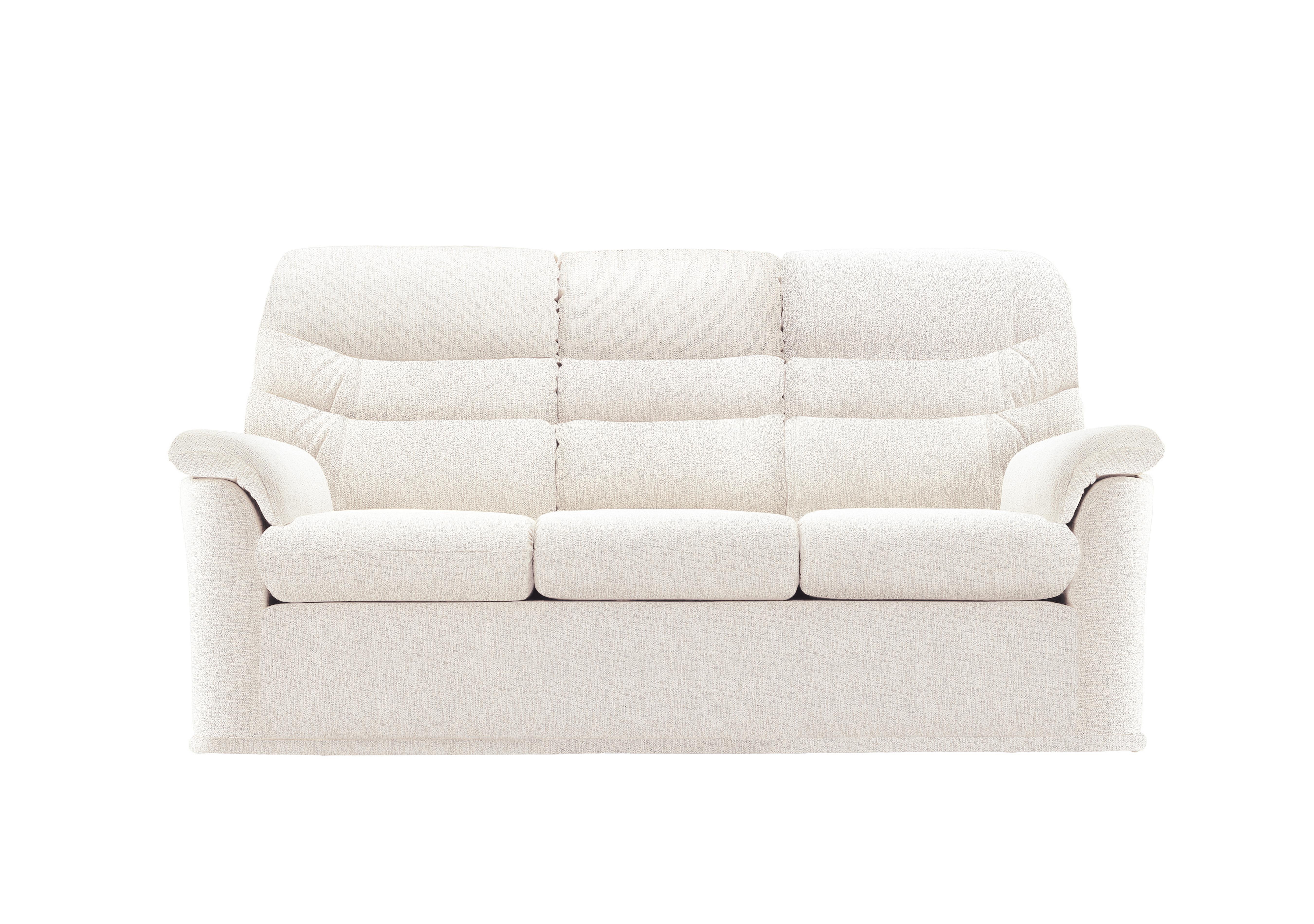 Malvern 3 Seater Fabric Sofa in C931 Rush Cream on Furniture Village