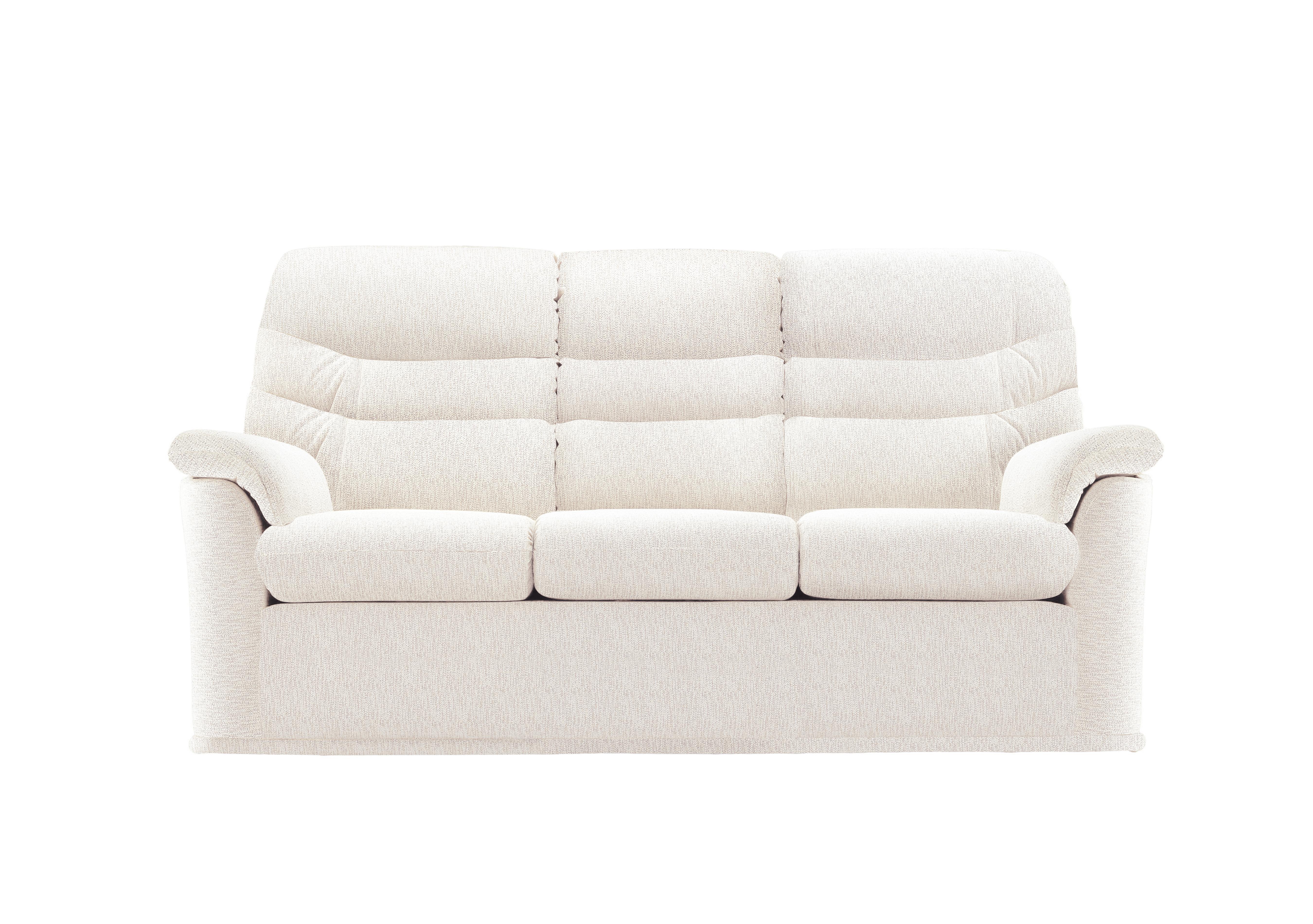 Malvern 3 Cushion 3 Seater Fabric Sofa in C931 Rush Cream on Furniture Village