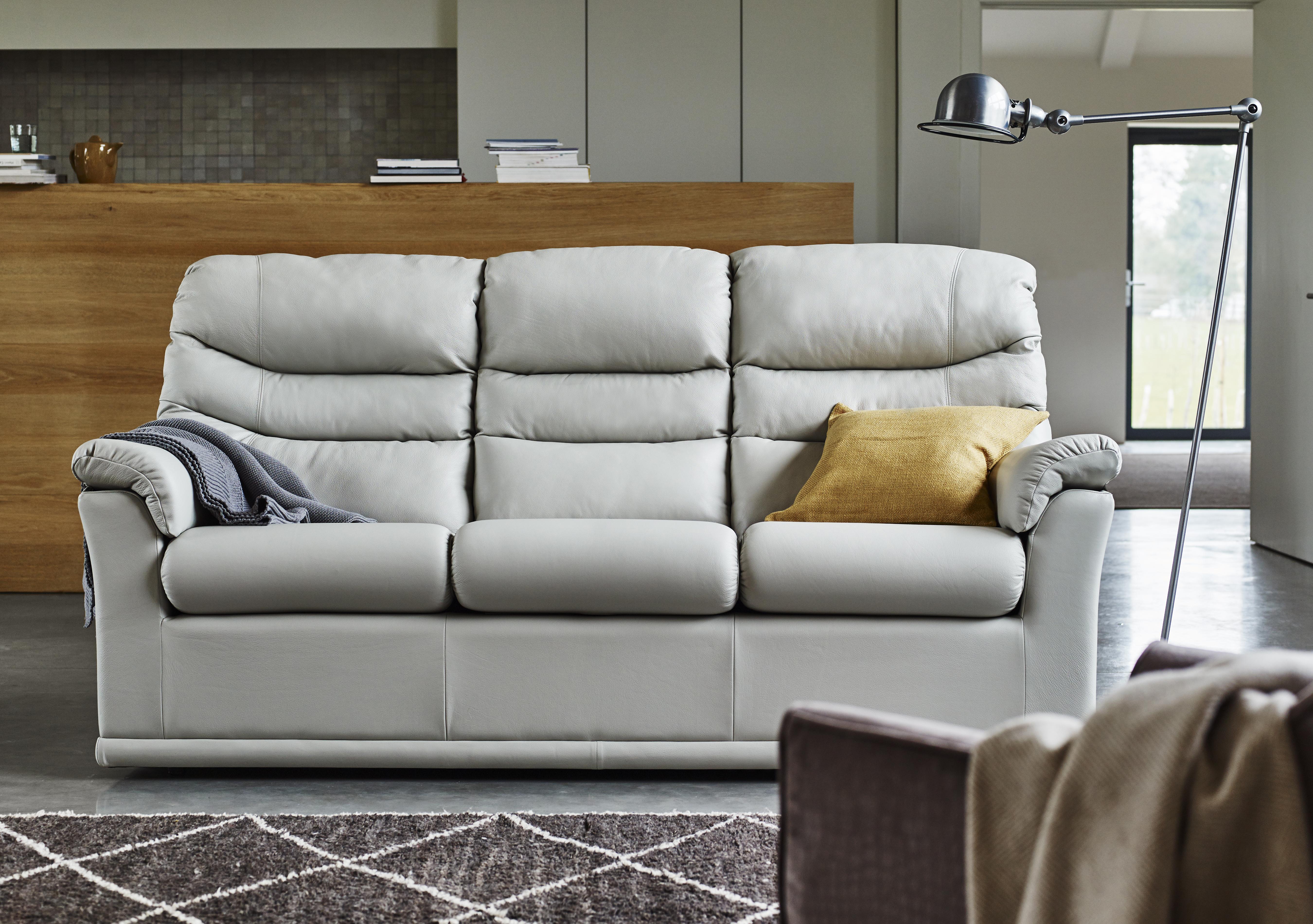 Malvern 3 Seater Leather Sofa in  on Furniture Village