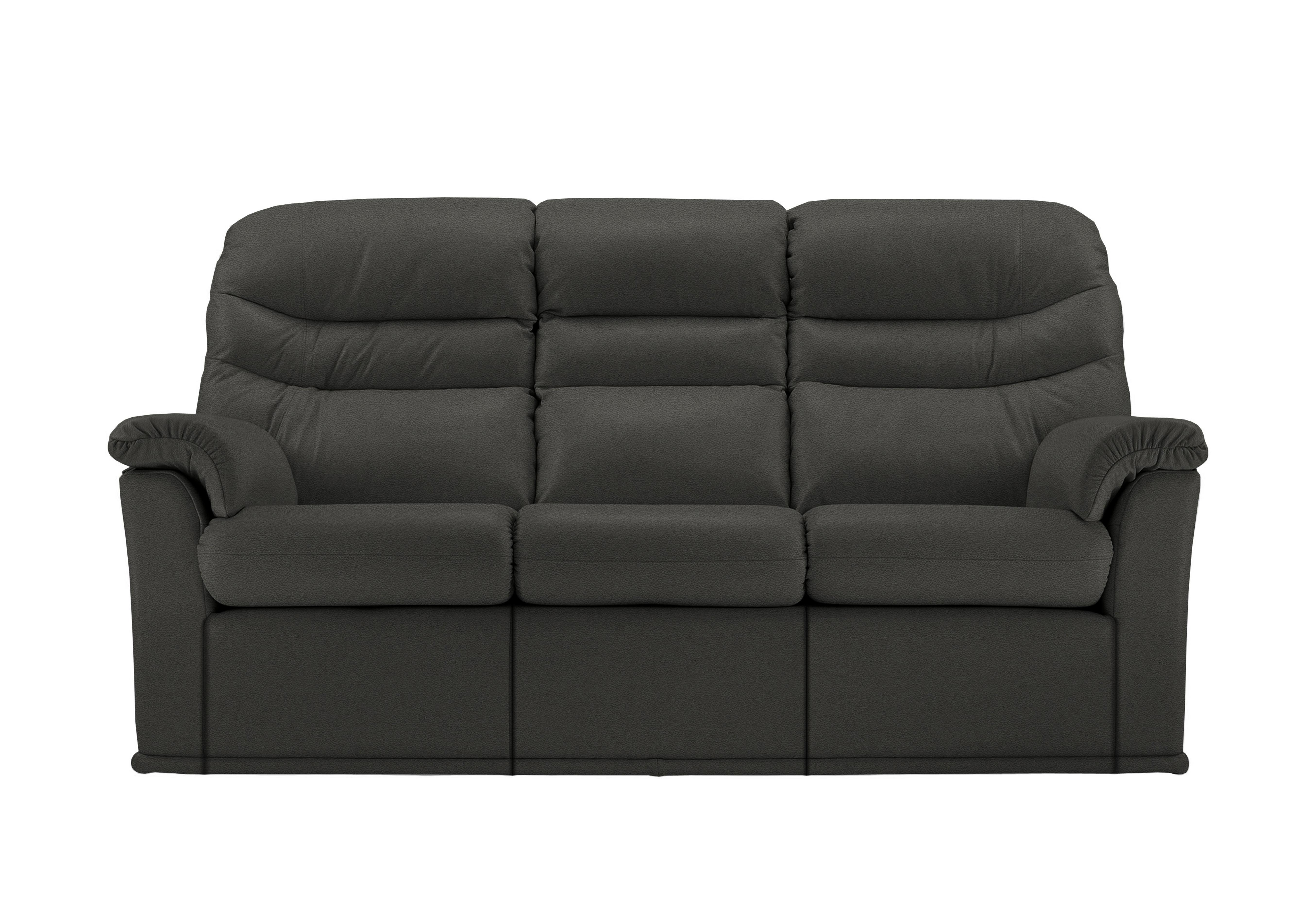 Malvern 3 Seater Leather Sofa in H004 Oxford Black on Furniture Village
