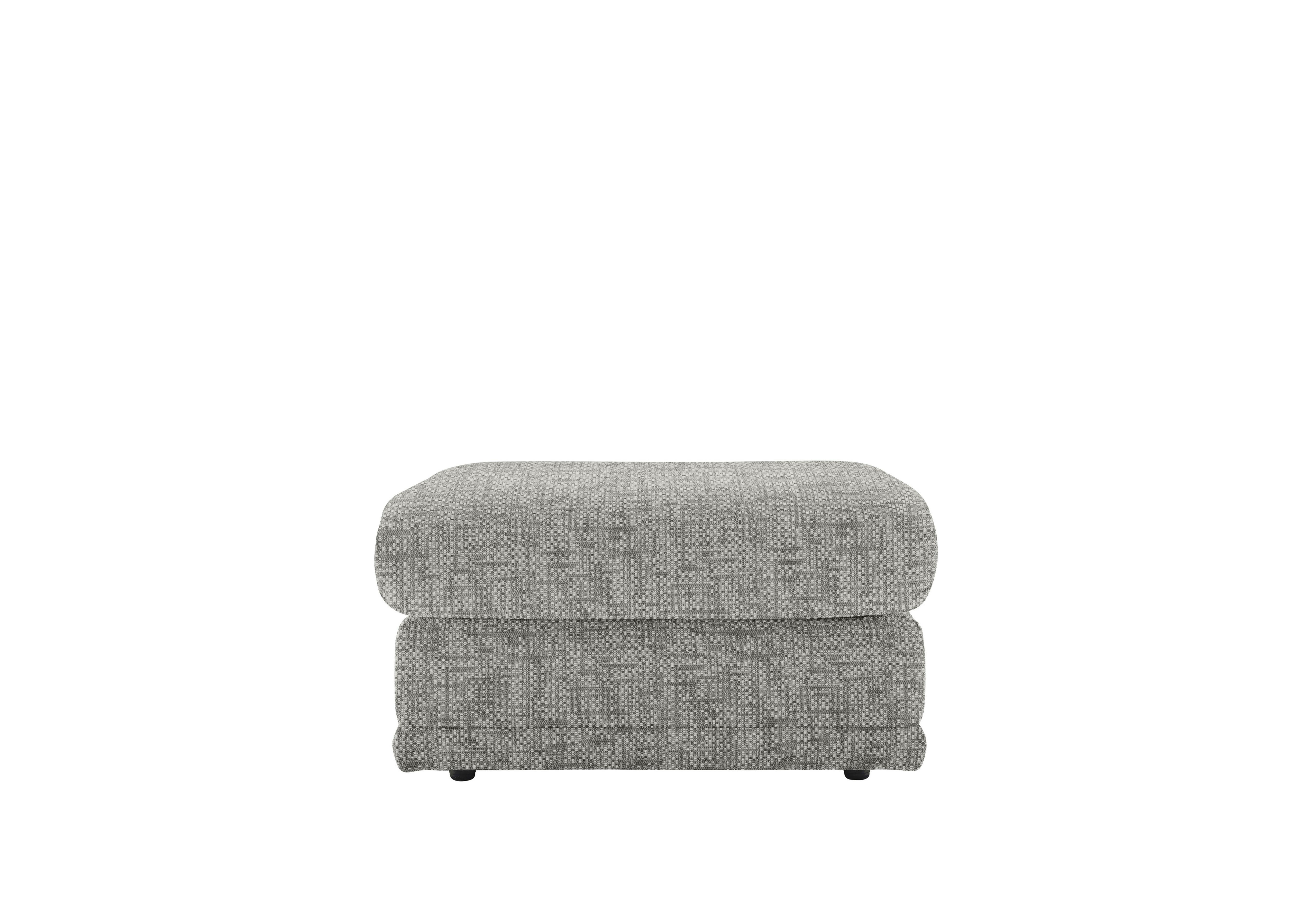 Malvern Fabric Storage Footstool in B030 Remco Light Grey on Furniture Village