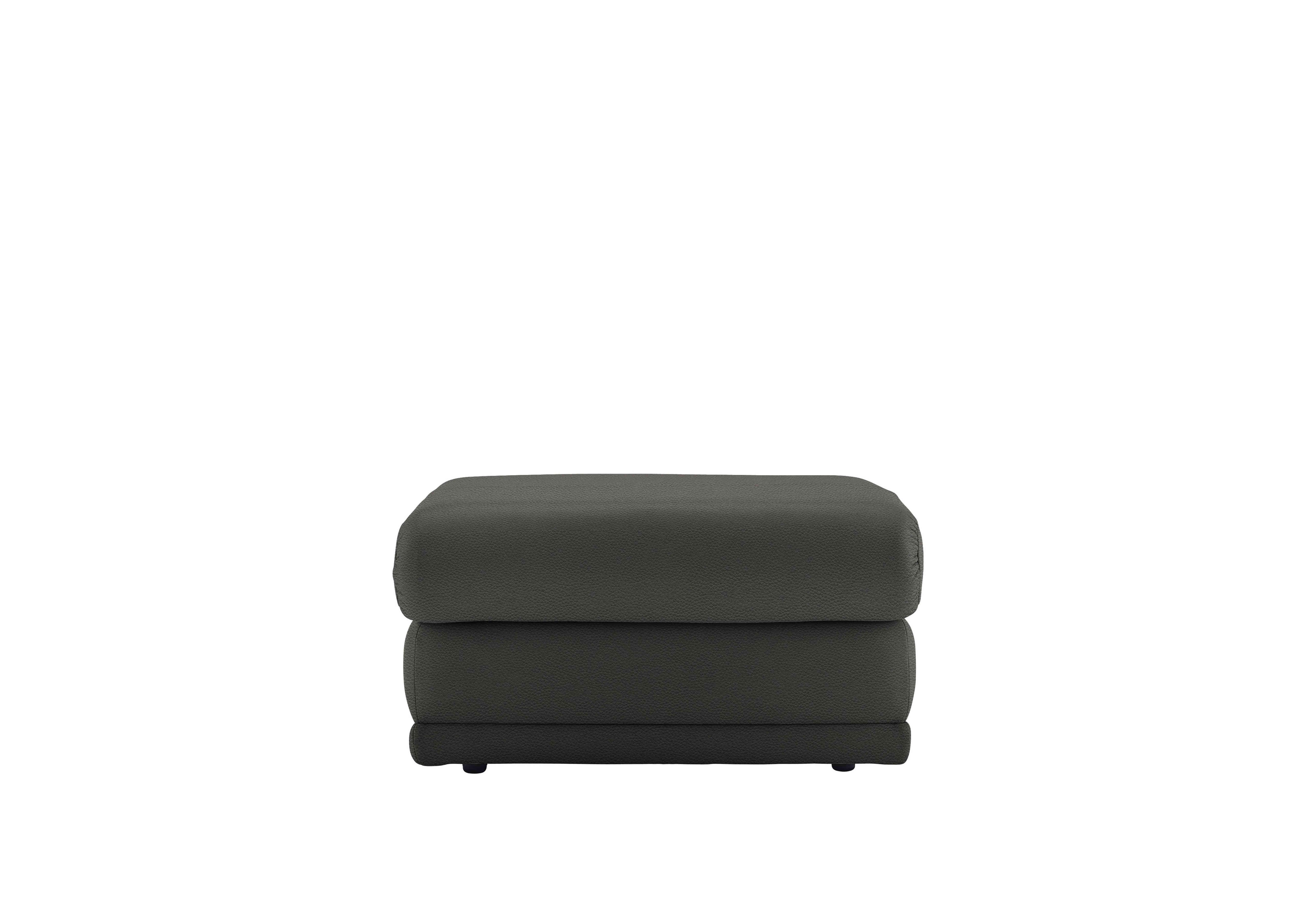 Malvern Leather Storage Footstool in H004 Oxford Black on Furniture Village