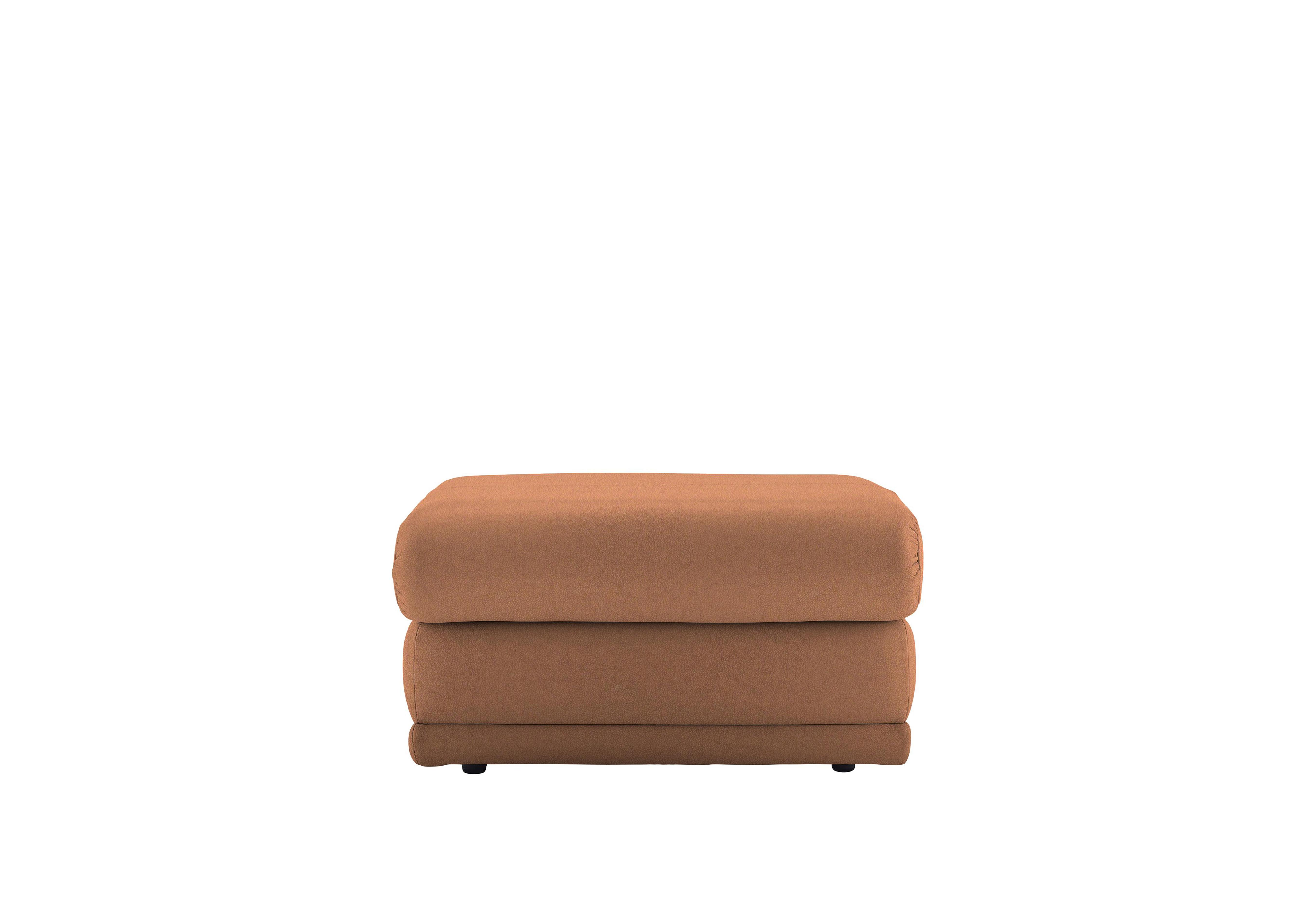 Malvern Leather Storage Footstool in N001 Texas Tan on Furniture Village