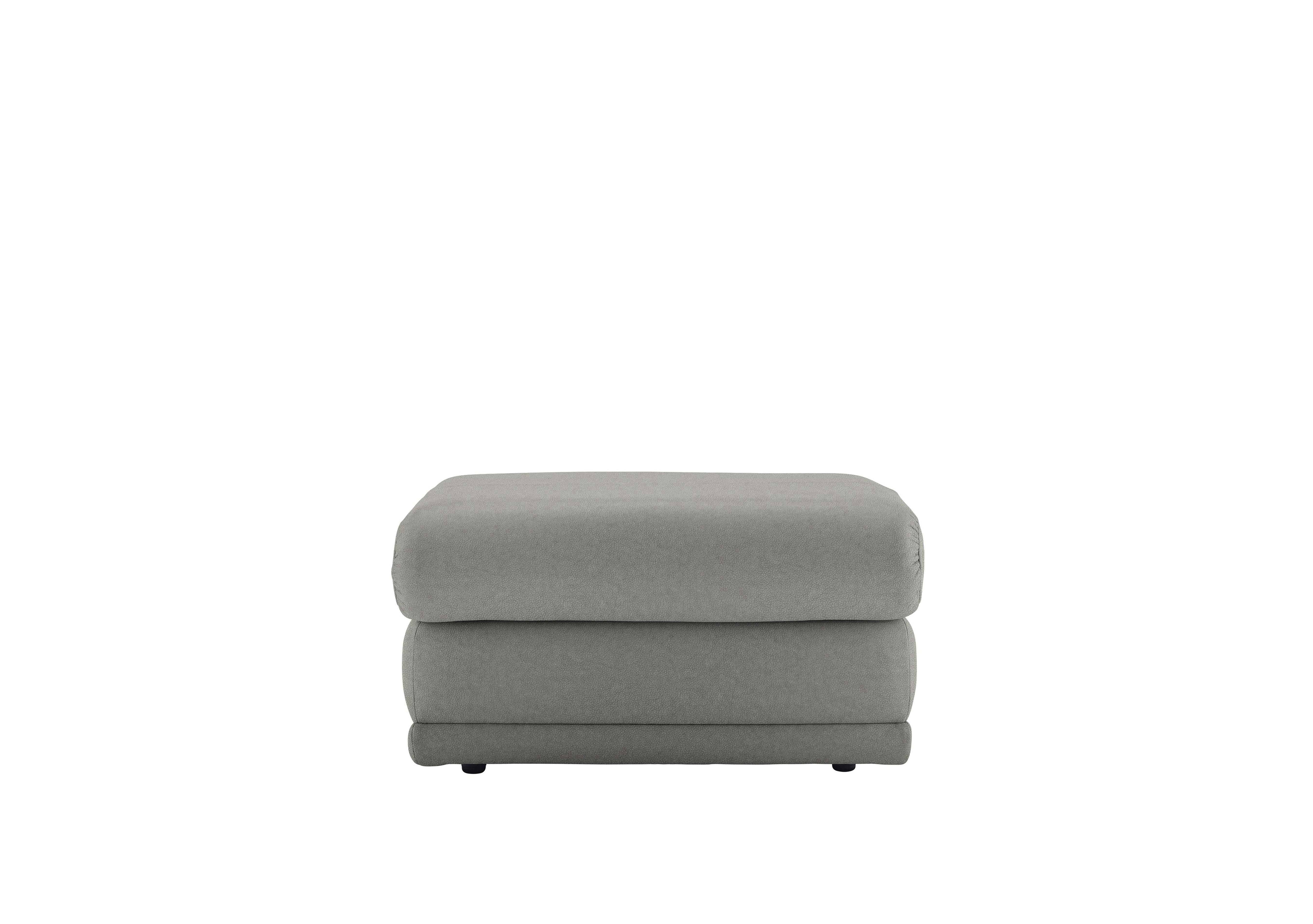 Malvern Leather Storage Footstool in N002 Texas Charcoal on Furniture Village
