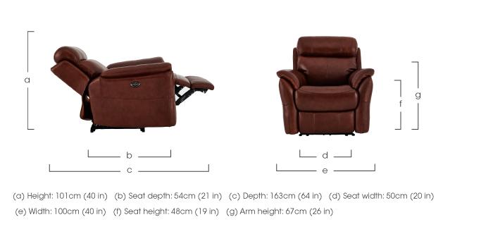 Relax Station Revive Leather Armchair in  on Furniture Village