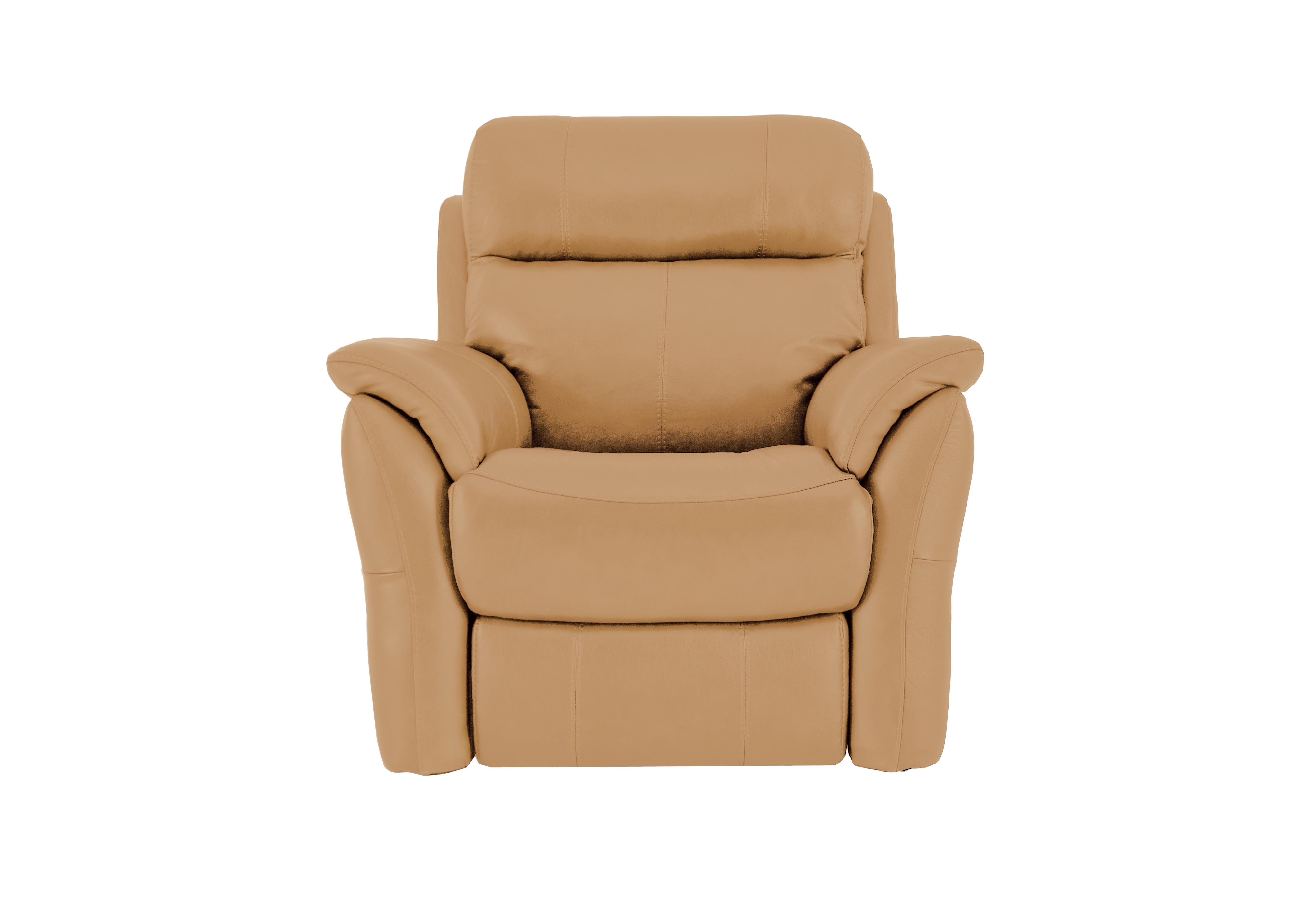 Relax Station Revive Leather Armchair in Bv-335e Honey Yellow on Furniture Village