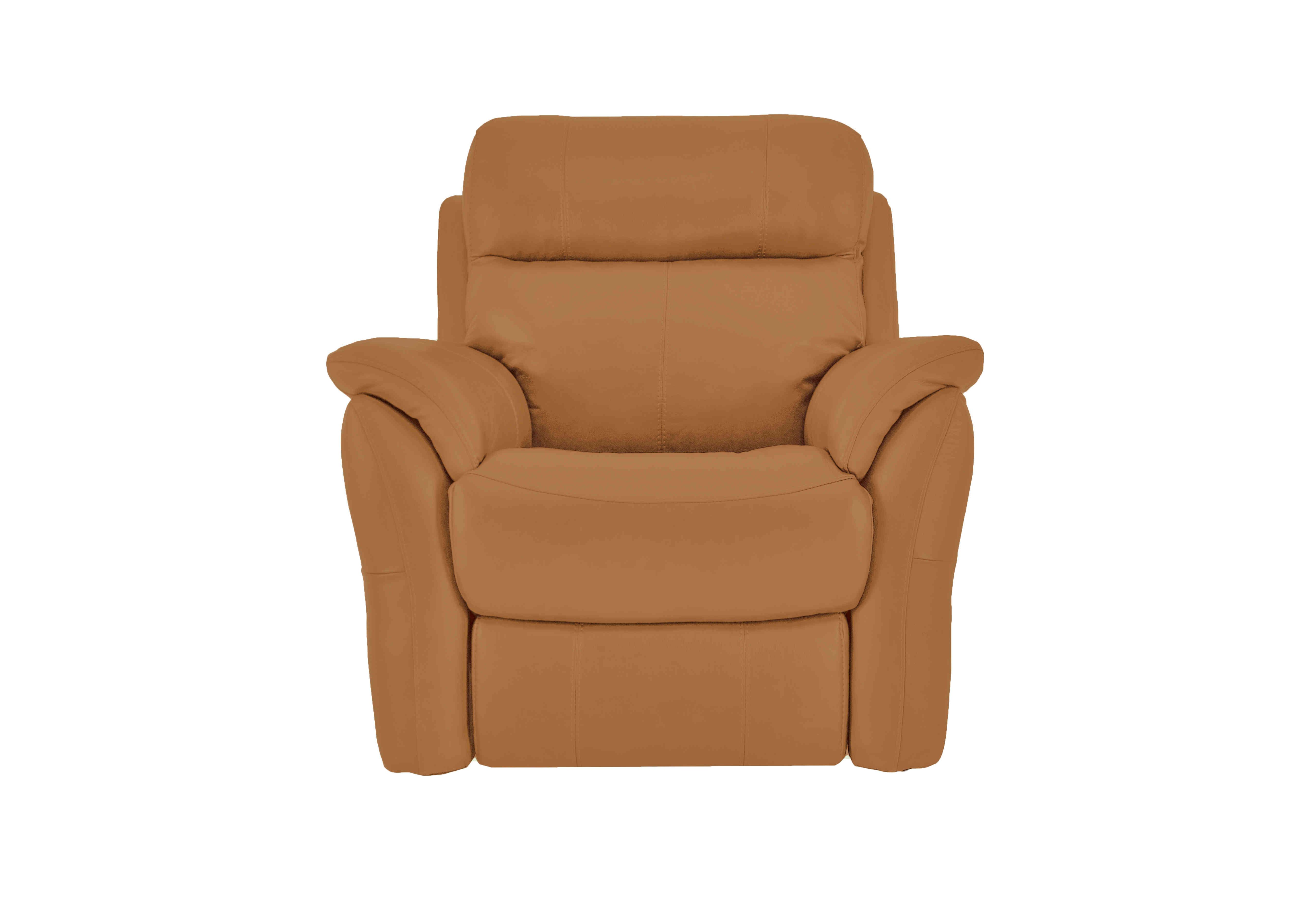 Relax Station Revive Leather Armchair in Bv-335e Honey Yellow on Furniture Village