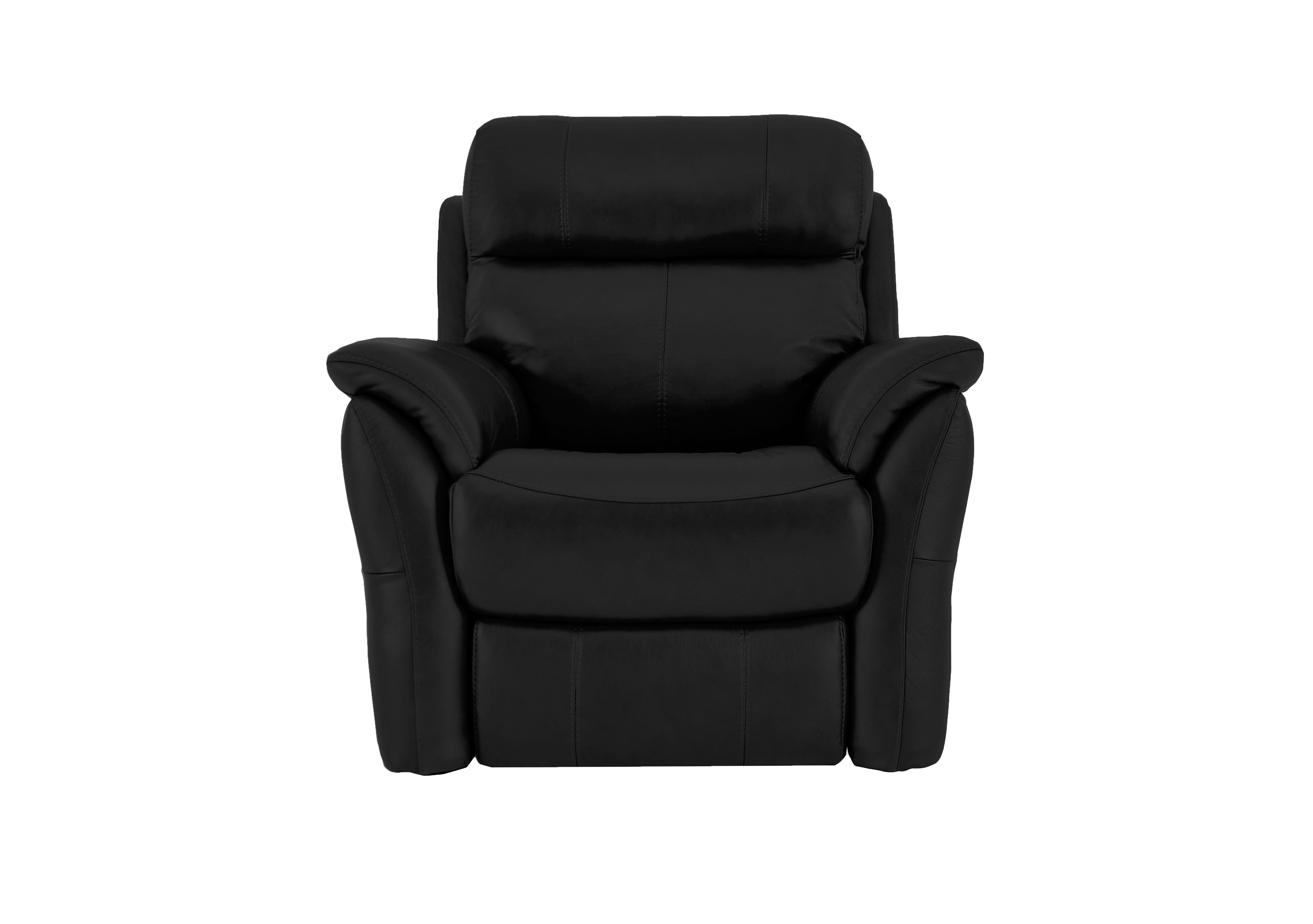 Relax Station Revive Leather Armchair in Bv-3500 Classic Black on Furniture Village