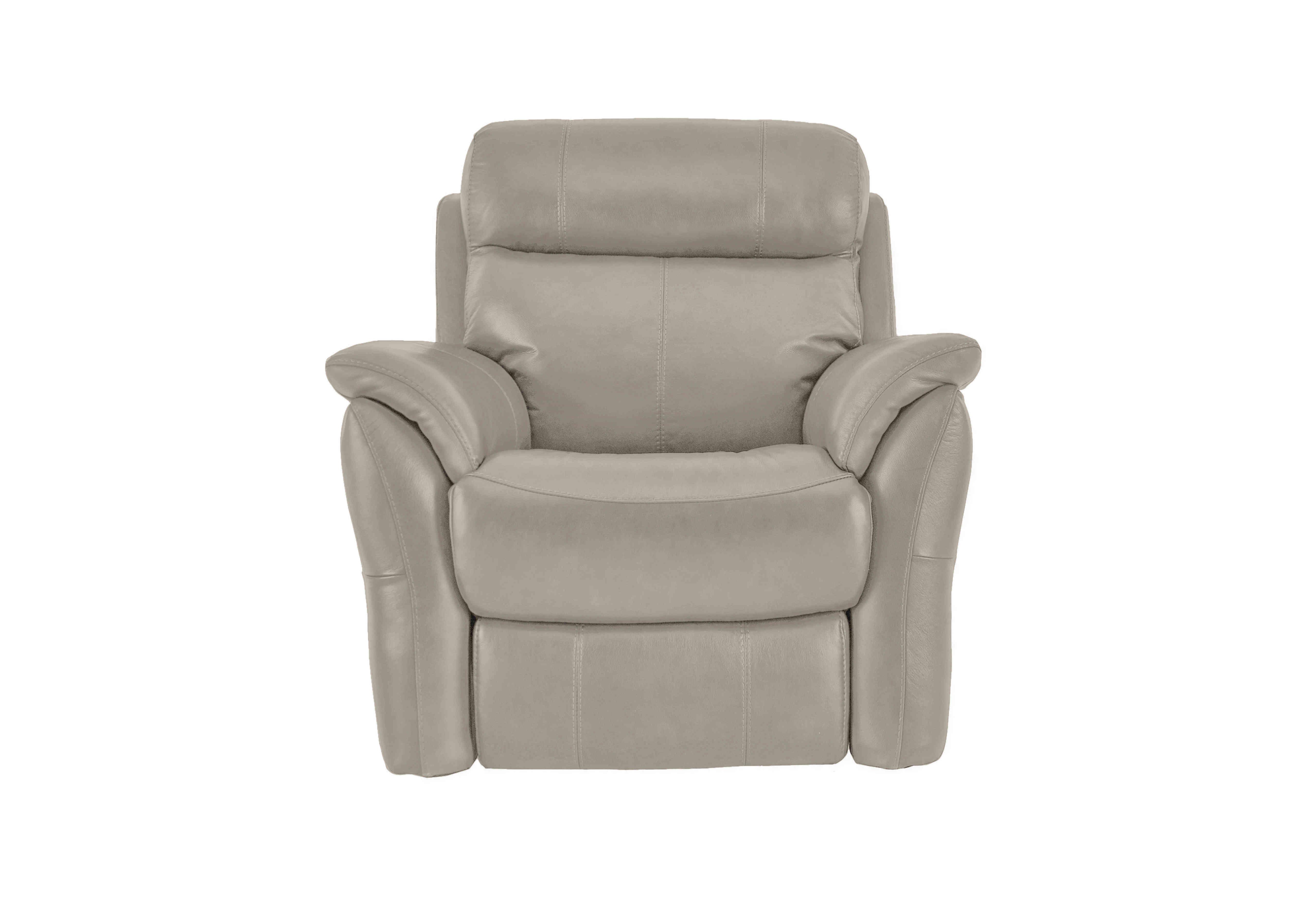 Relax Station Revive Leather Armchair in Bv-946b Silver Grey on Furniture Village