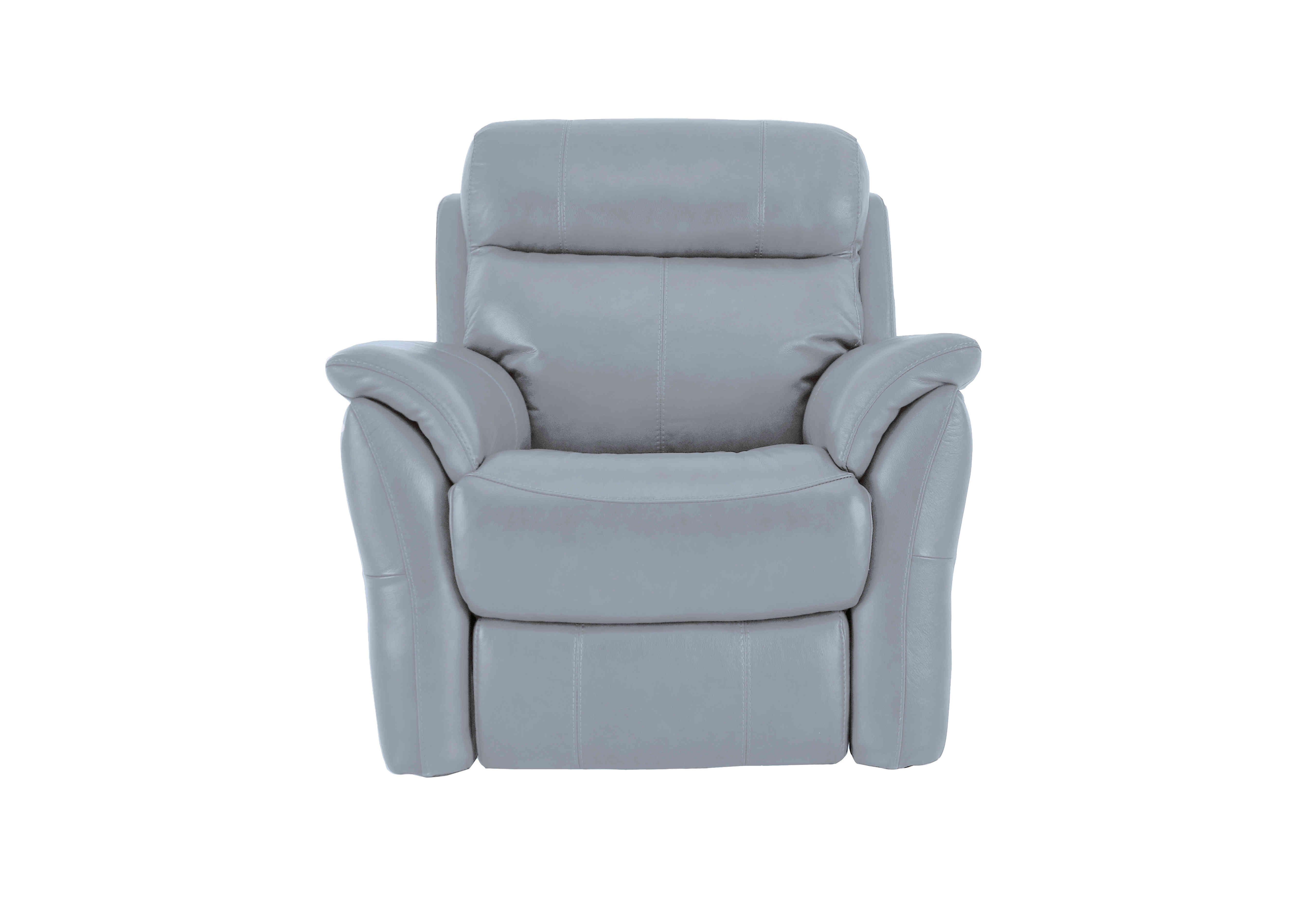 Relax Station Revive Leather Armchair in Nc-026e Pearl Blue on Furniture Village