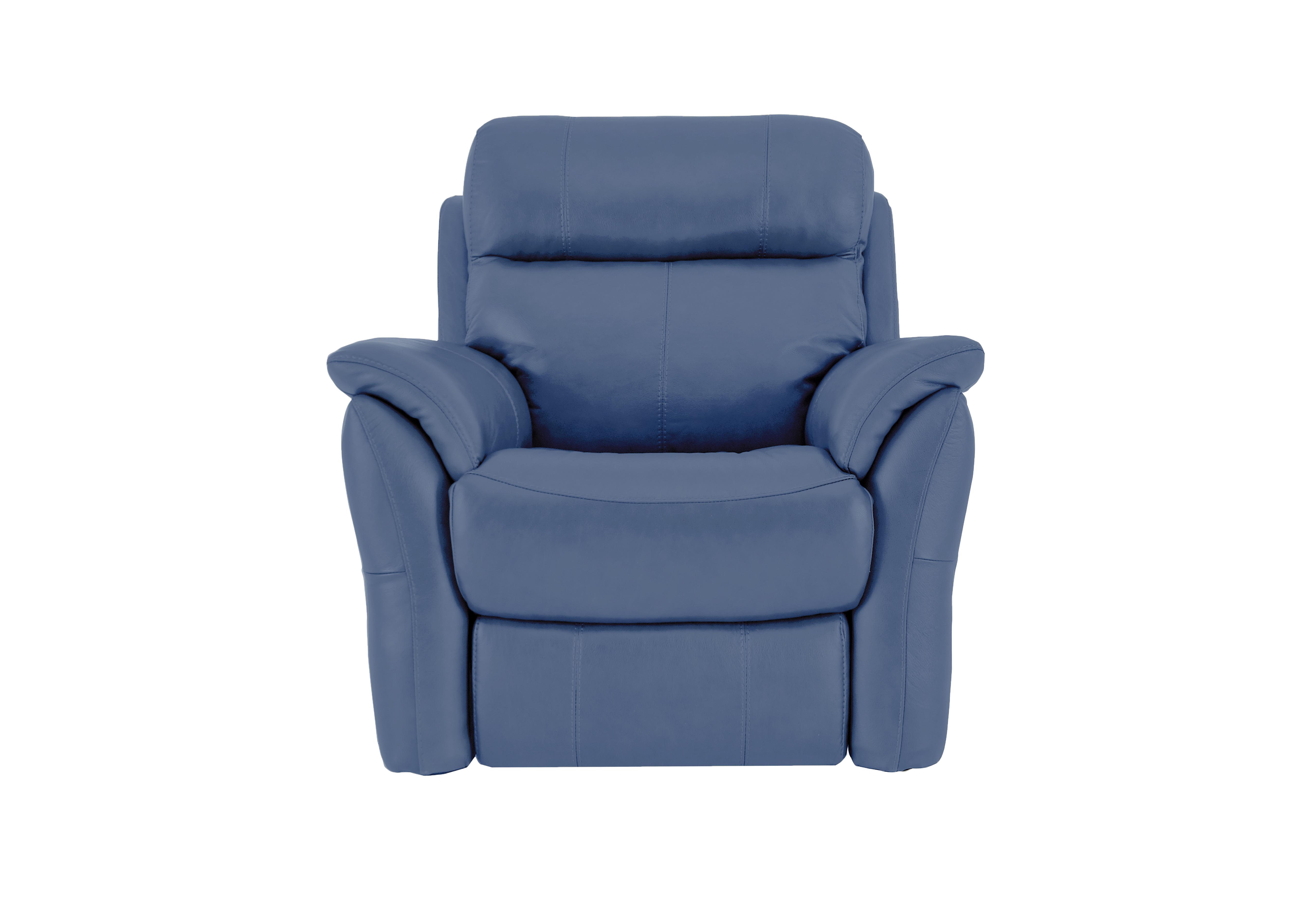 Relax Station Revive Leather Armchair in Nc-313e Ocean Blue on Furniture Village