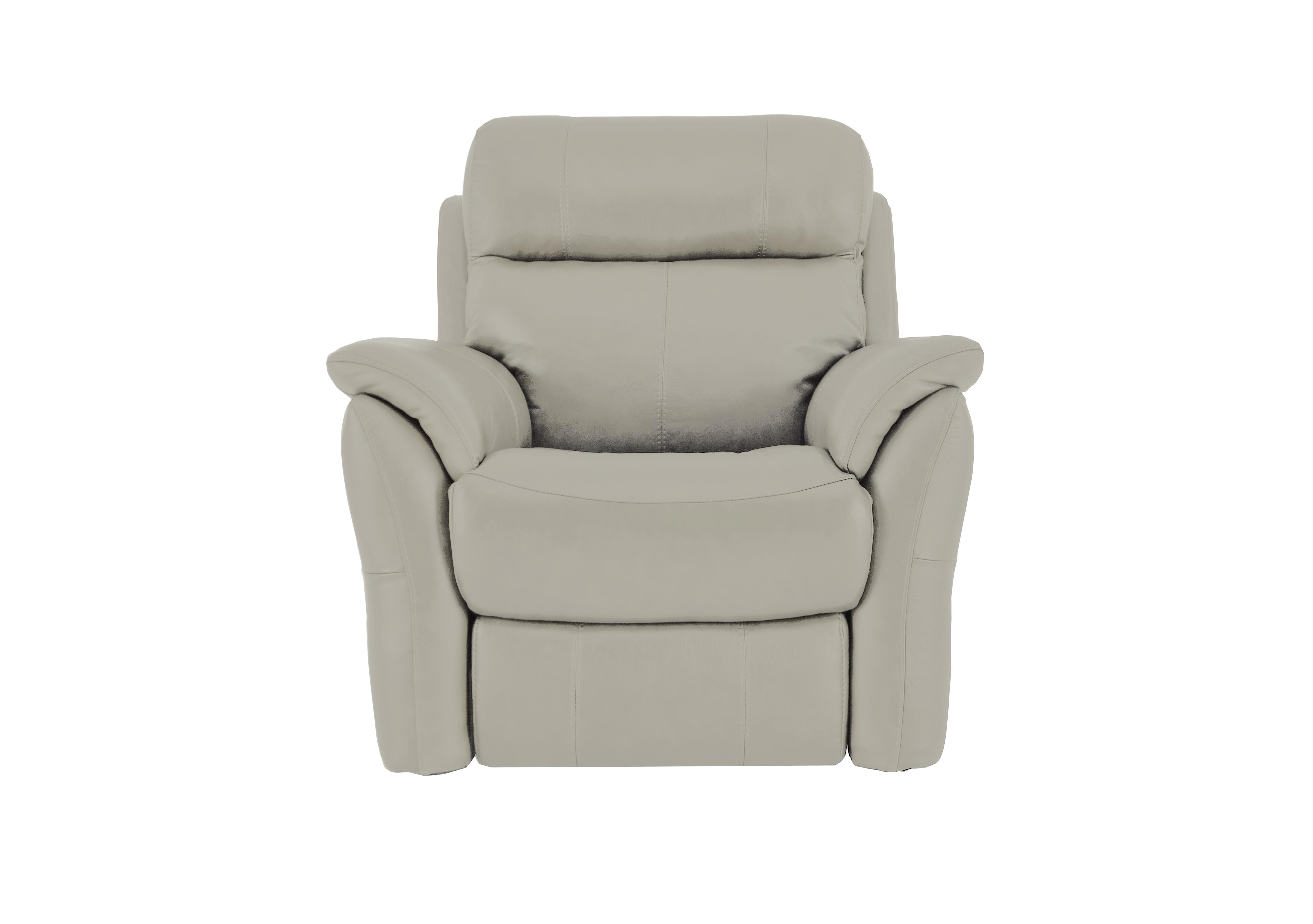 Relax Station Revive Leather Armchair in Nc-946b Feather Grey on Furniture Village