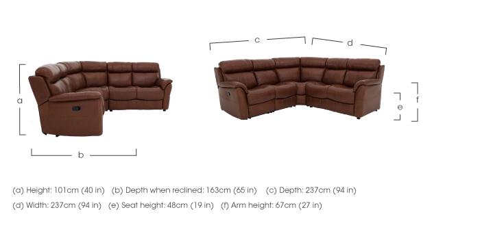 Relax Station Revive Leather Corner Sofa in  on Furniture Village